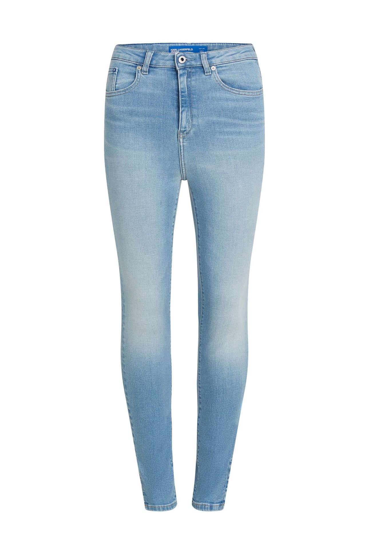 KLJ HR SKINNY W/ SPLIT BRIGHT BLUE 4
