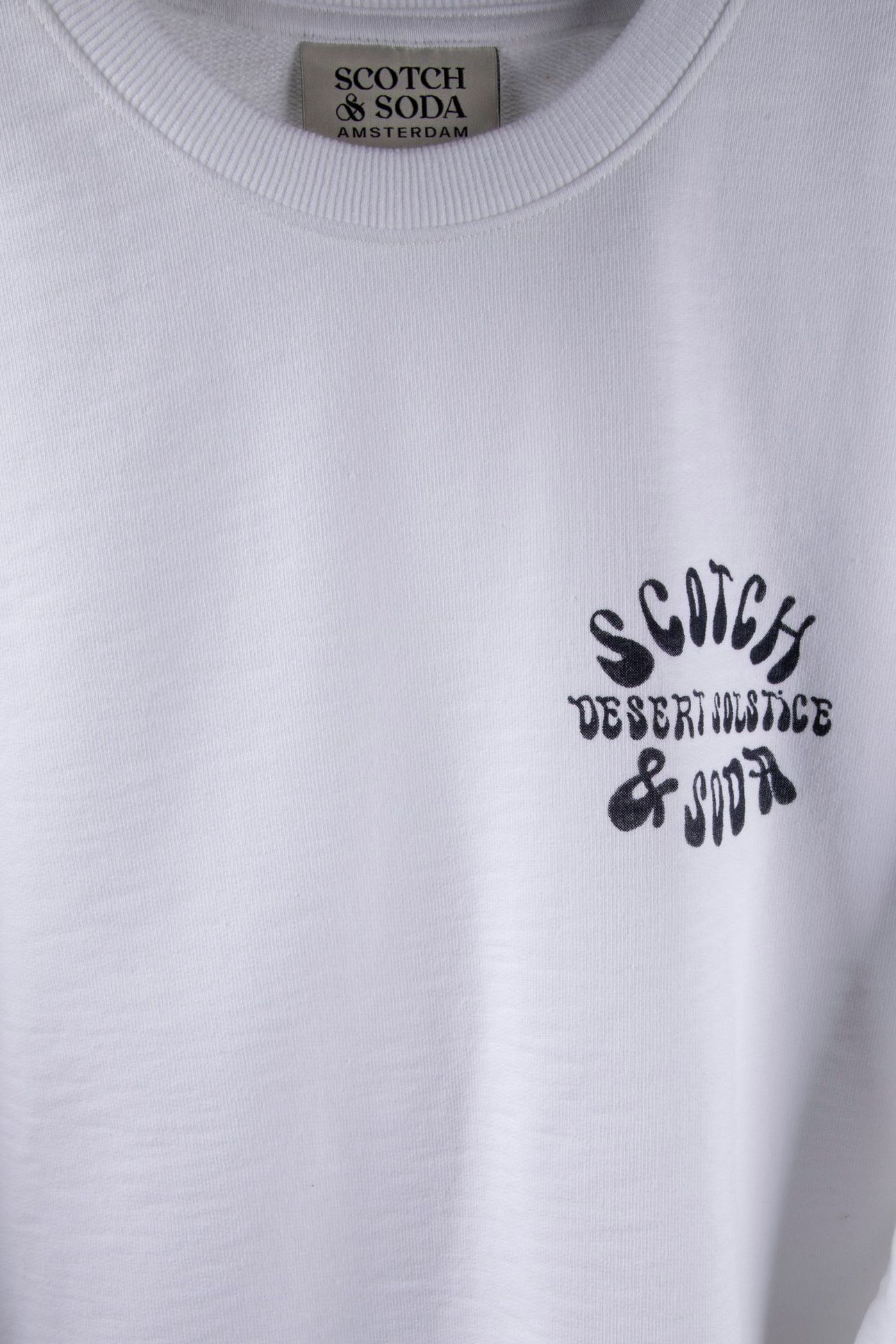 LEFT CHEST LOGO REGULAR-FIT SWEATSHIRT WHITE/PASTEL 4