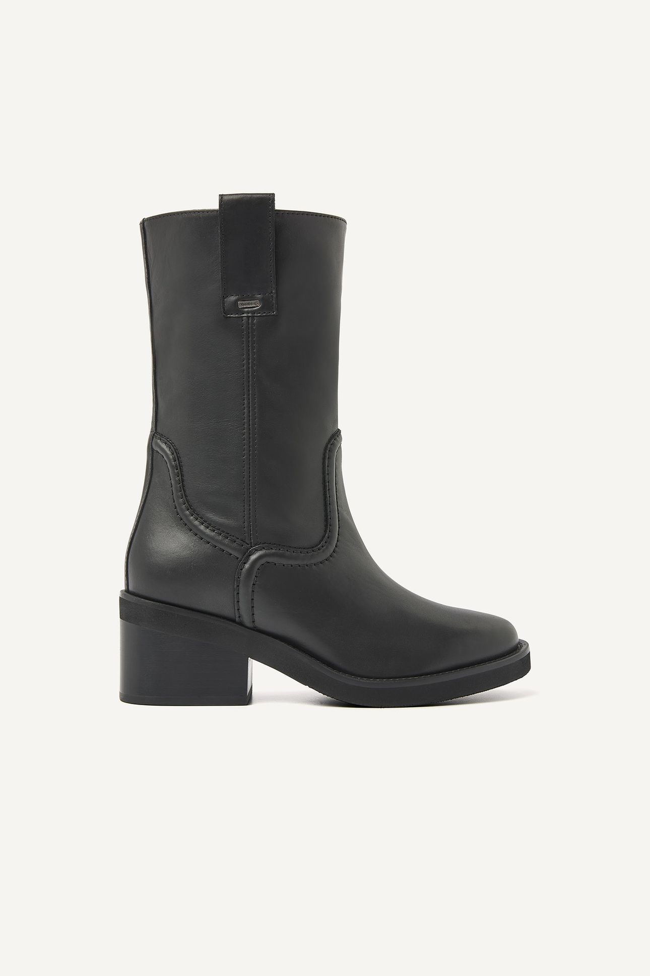 CASSY SLOUCH BLACK LEATHER 1