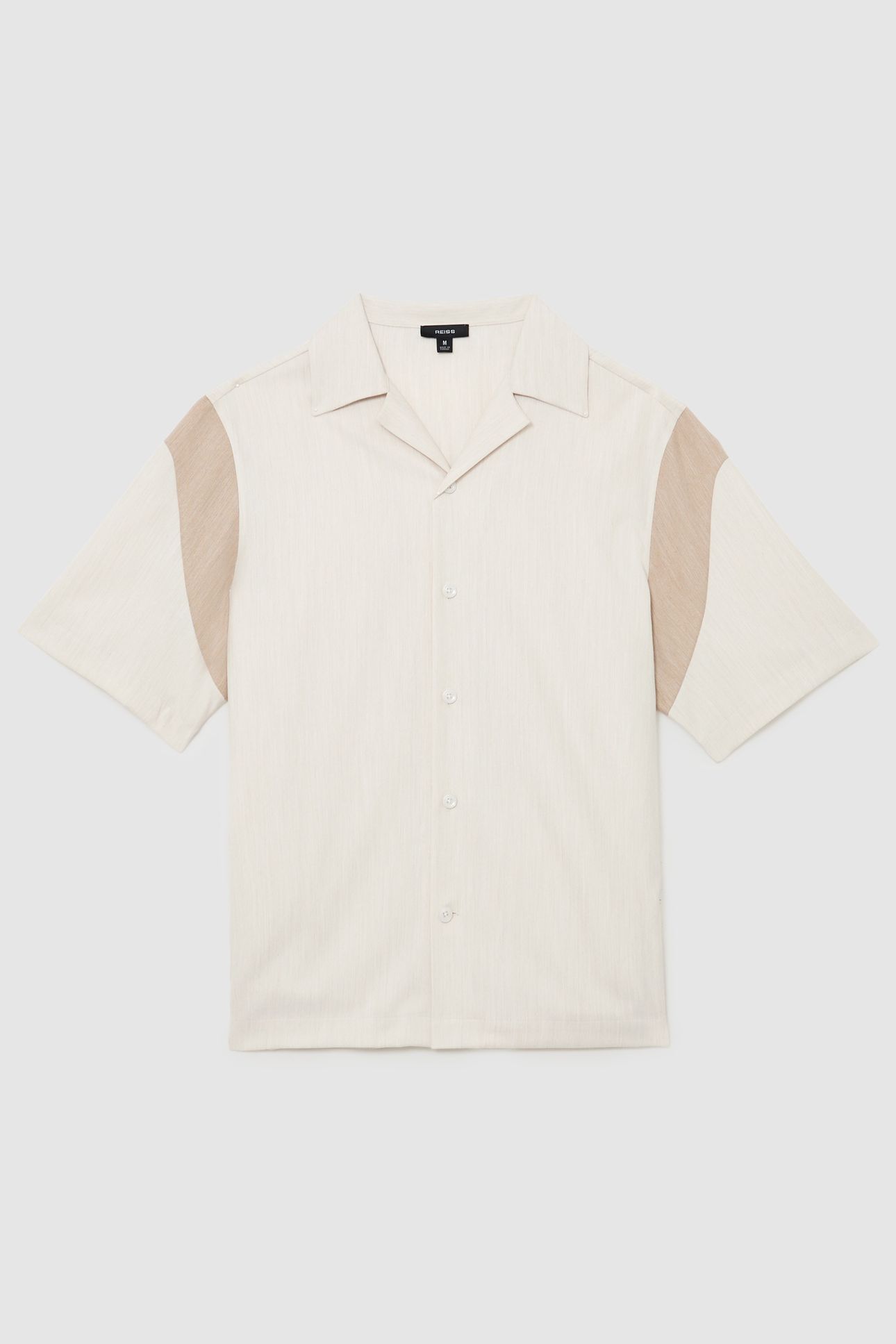 SS SLEEVE INSERT CUBAN SHIRT OATMEAL 4