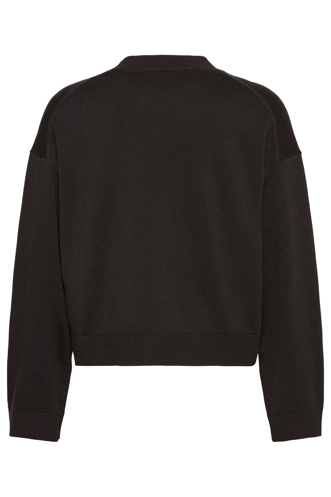LONG SLEEVE SMOOTH CREW BLACK 2
