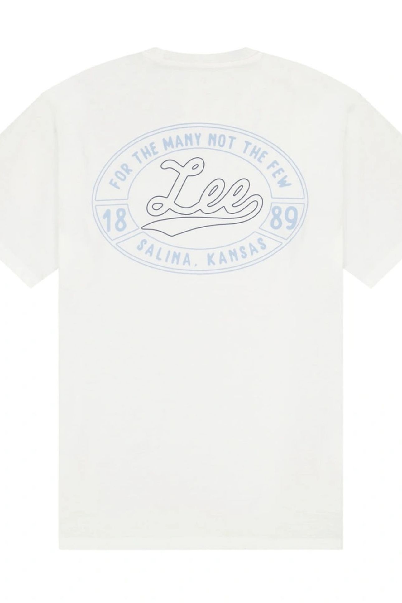 BIG LEE LOGO TEE BRIGHT WHITE REGULAR WHITE 2