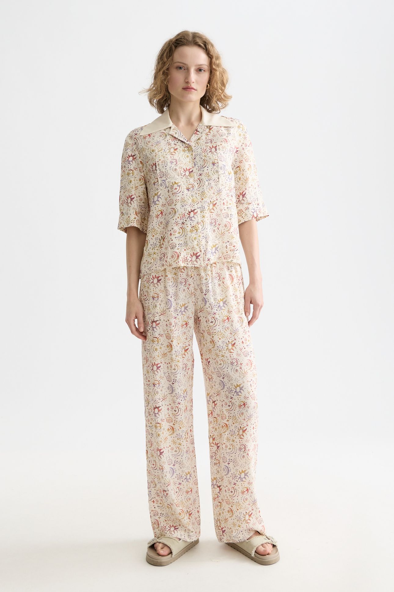 PRINTED SHORT SLEEVED SHIRT COSMIC SKY EGGNOG 3