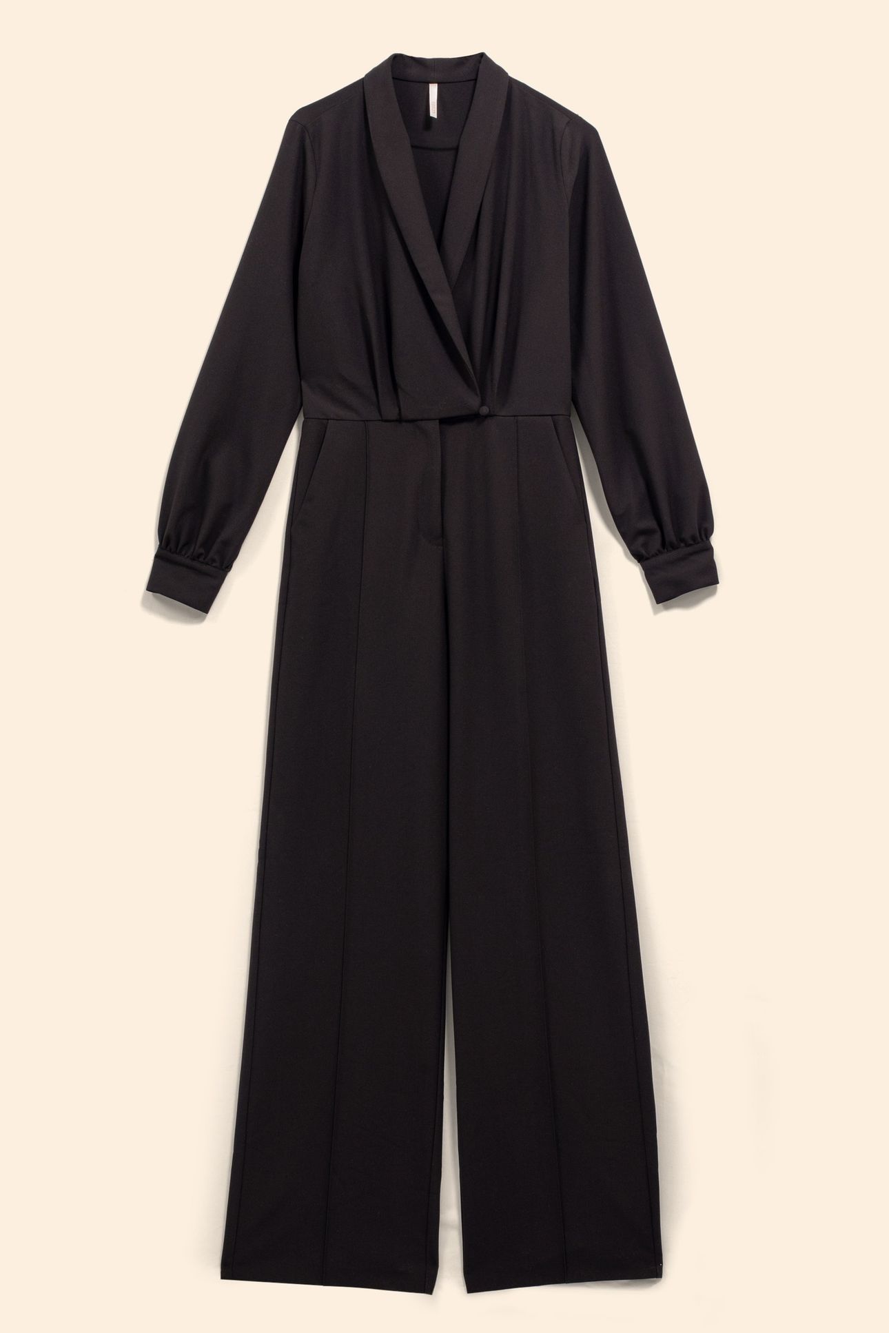 BLACK WRAPOVER JUMPSUIT 3