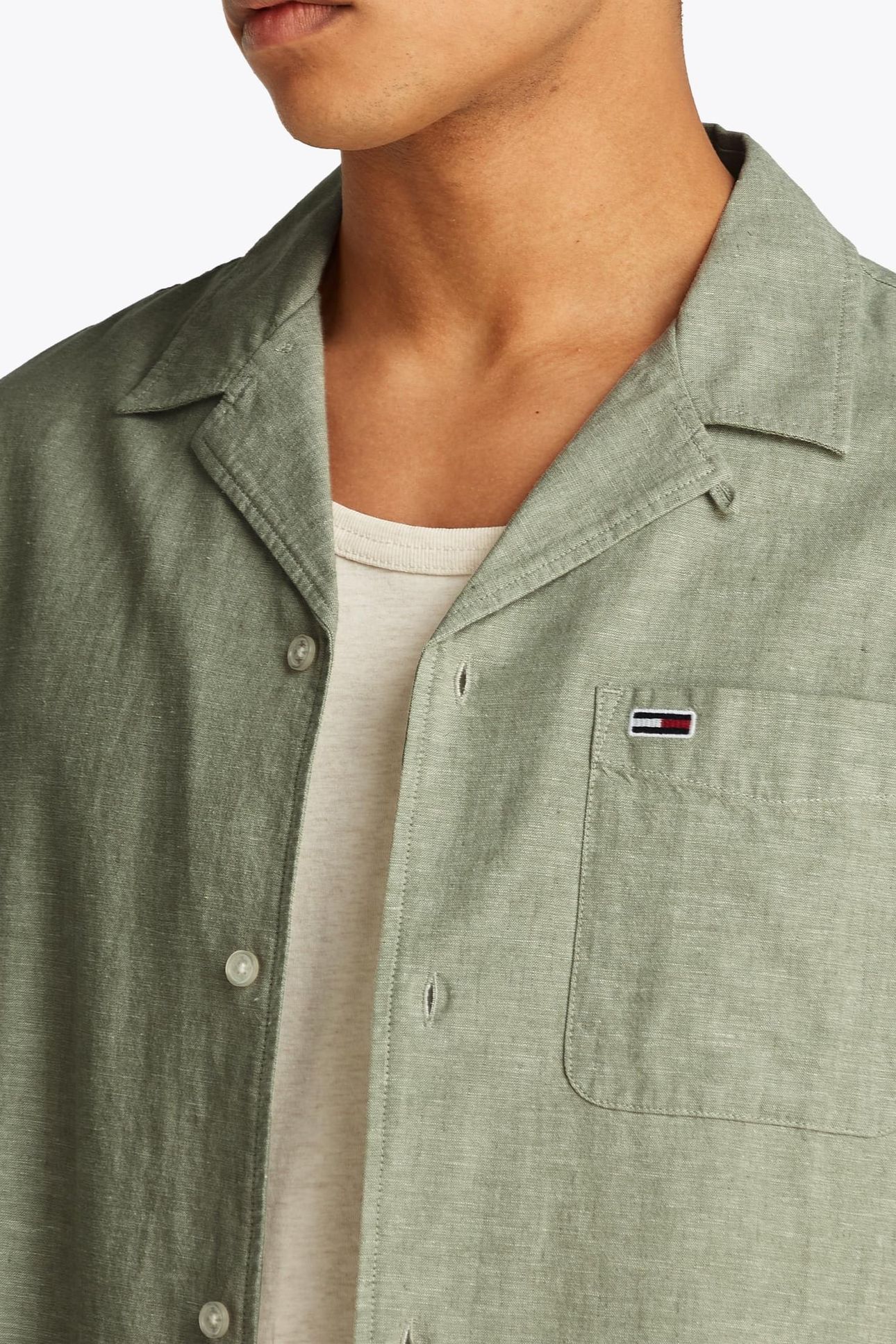 TJM LINEN BLEND CAMP ARUBA GREEN 6