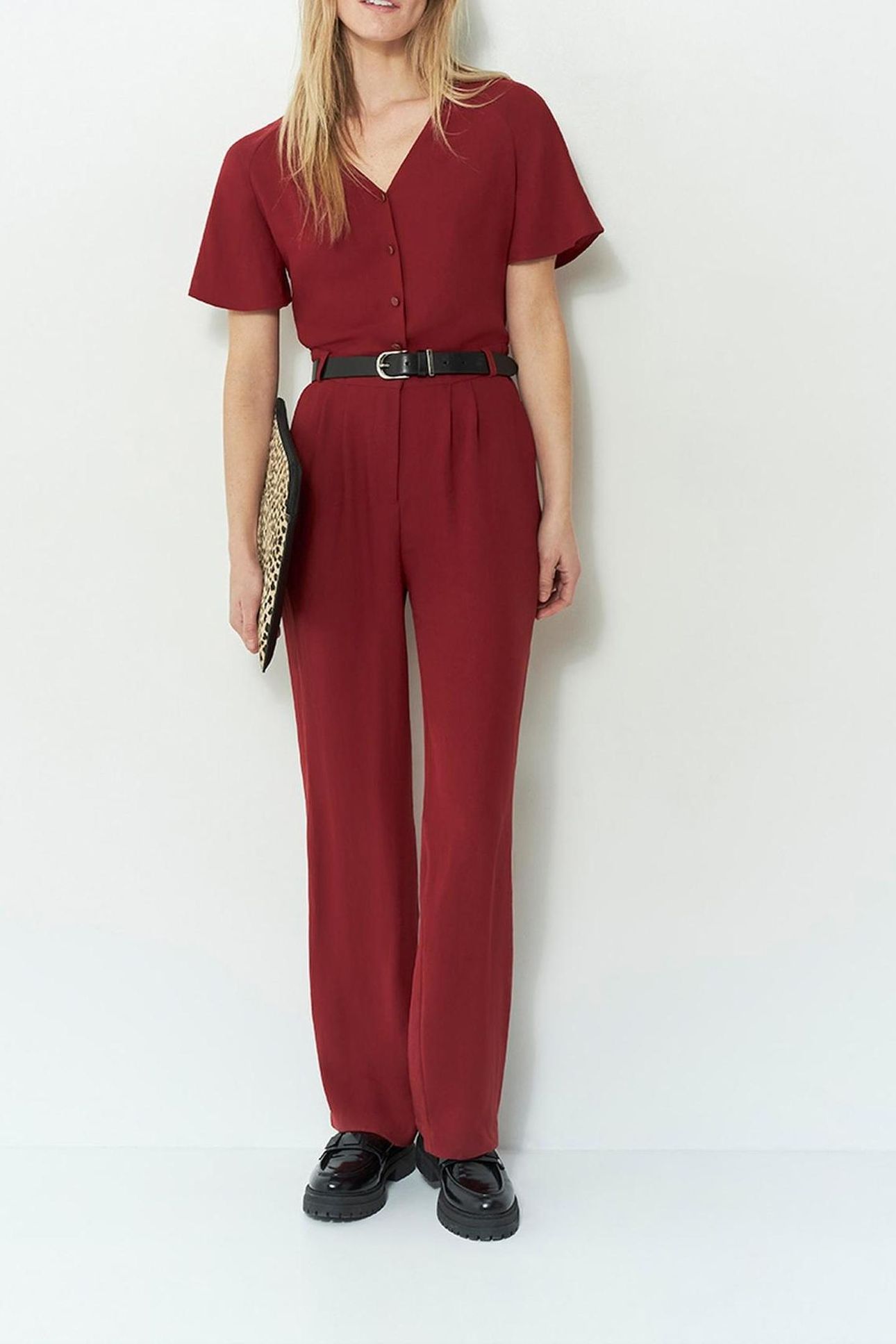 ROSIO _ STRAIGHT TOMETTE JUMPSUIT IN RECYCLED POLYESTER 1