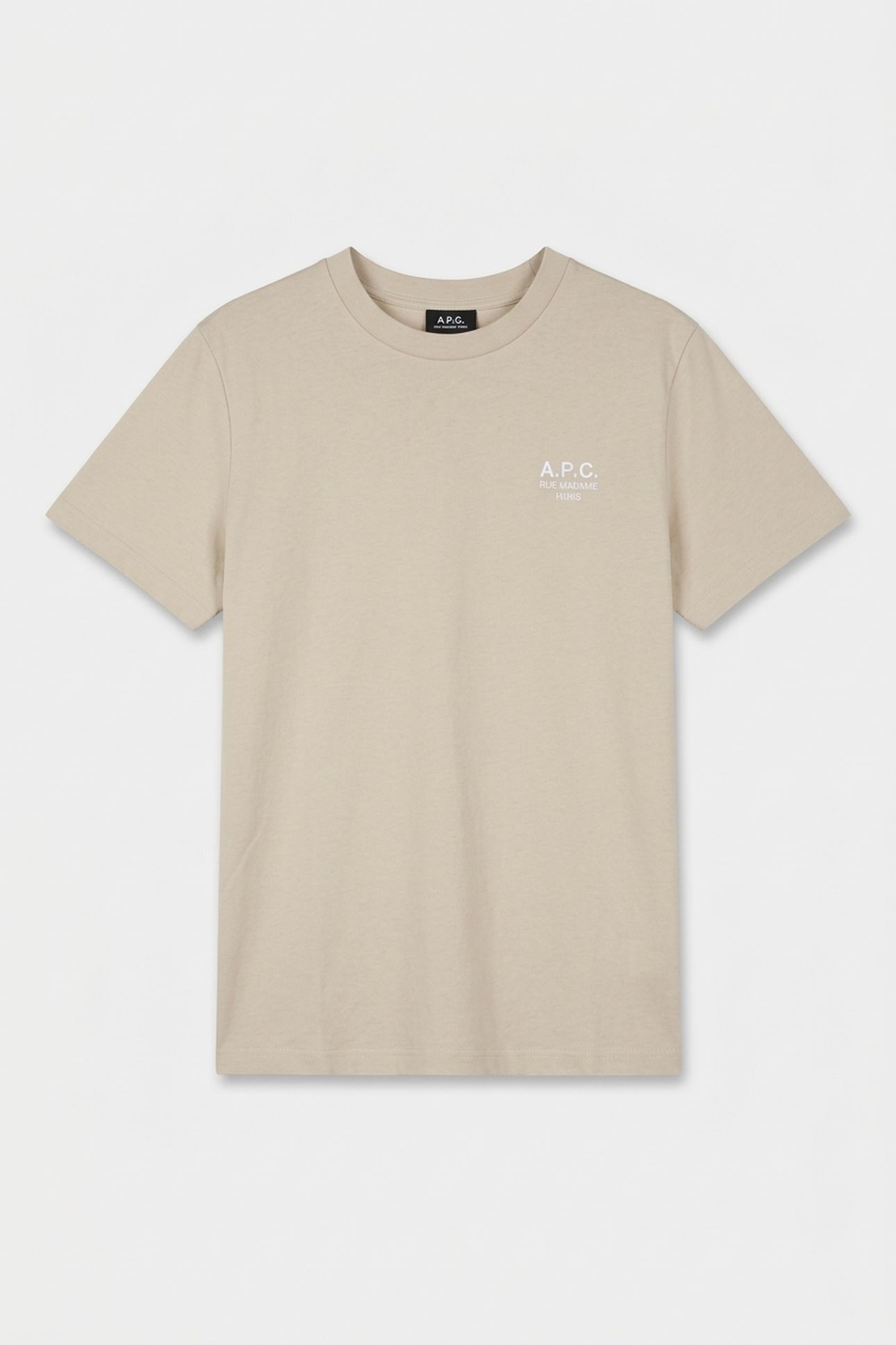 UNISEX T-SHIRT STANDARD RUE MADAME PUTTY/WHITE 6