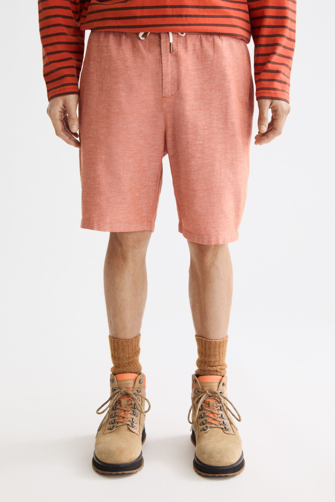 SEASONAL CORE - FAVE - COTTON LINEN BERMUDA RUST 1