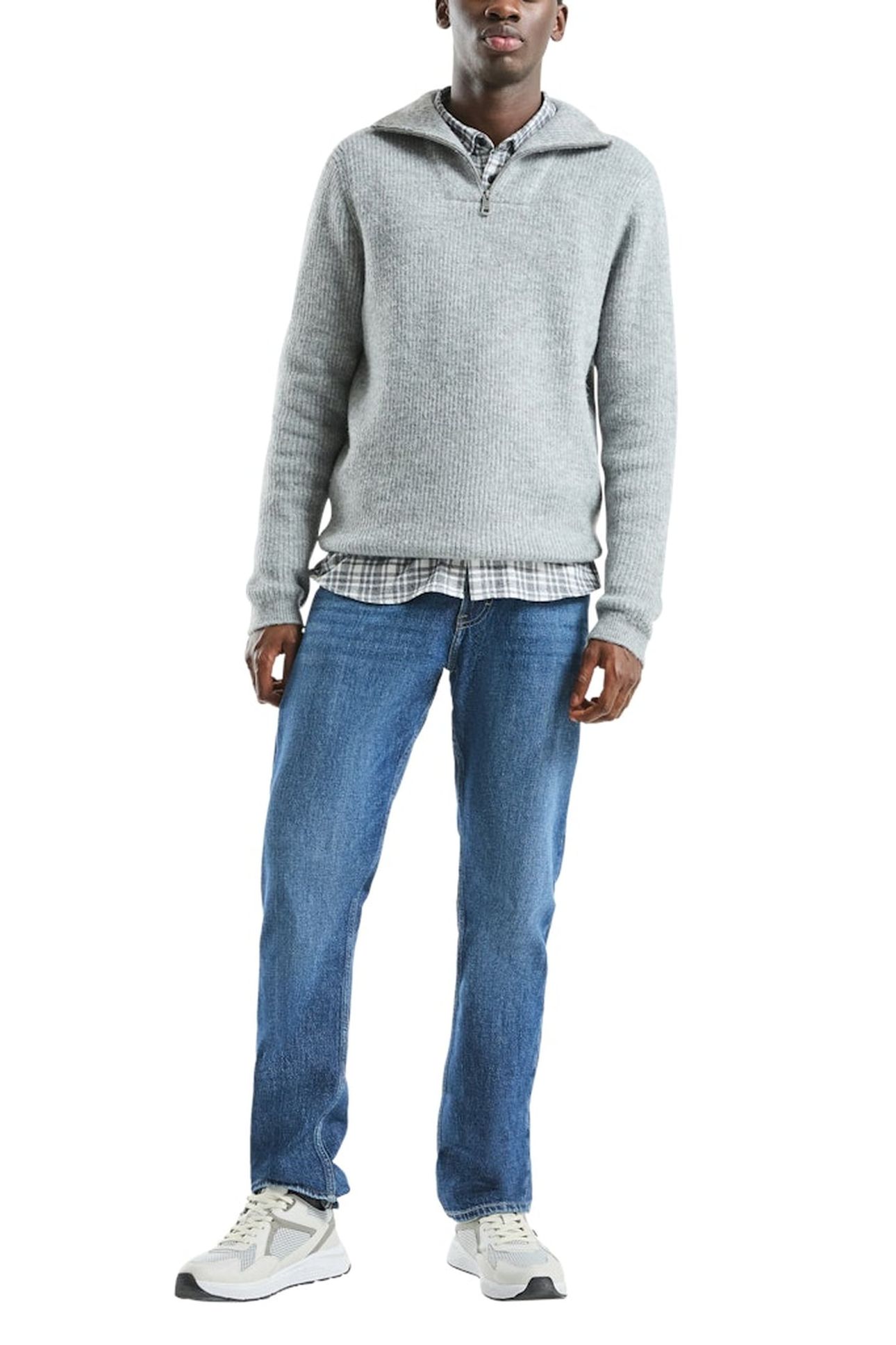S.OLIVER-QS PULLOVER GREY/BLACK 3