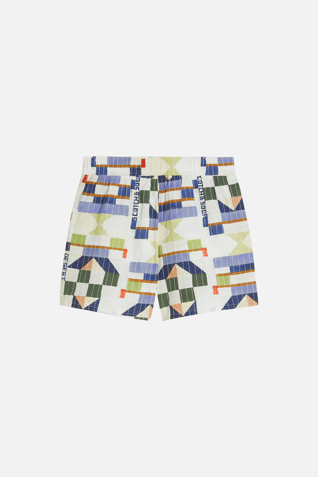 PRINTED AND STICH-EMBROIDERED SHORTS PATCHWORK INFINITY 4