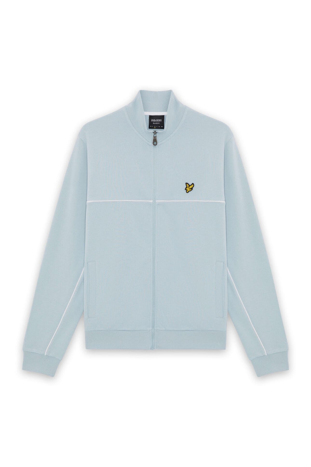 PIPED FULL ZIP TRACK TOP OPAL BLUE 4