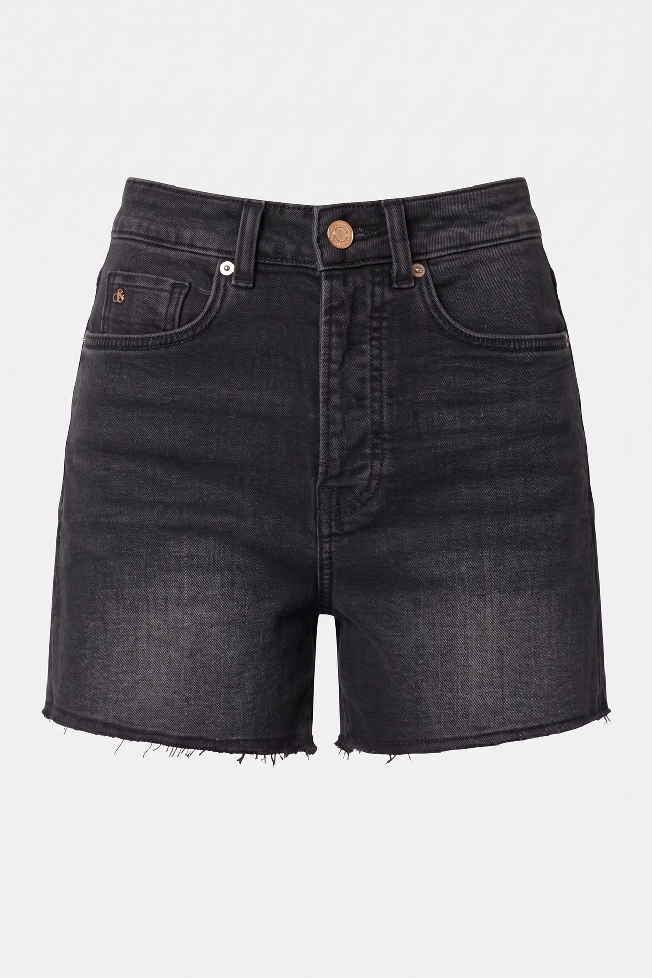 CORE THE RAY CUT OFF DENIM SHORT - BLACK NIGHT 3