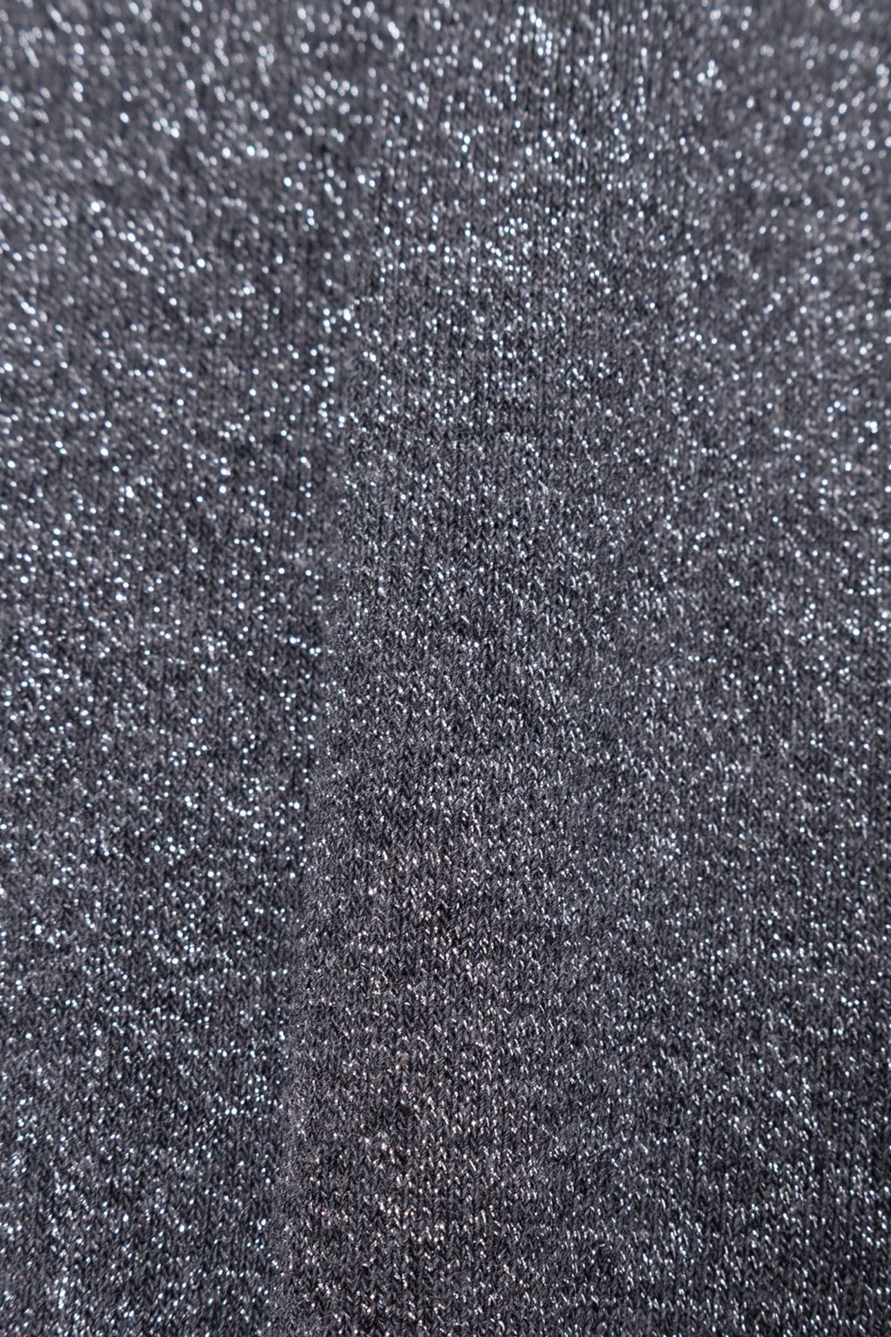GIRLS’ GREY KNIT TIGHTS WITH SILVERY GLITTER 5