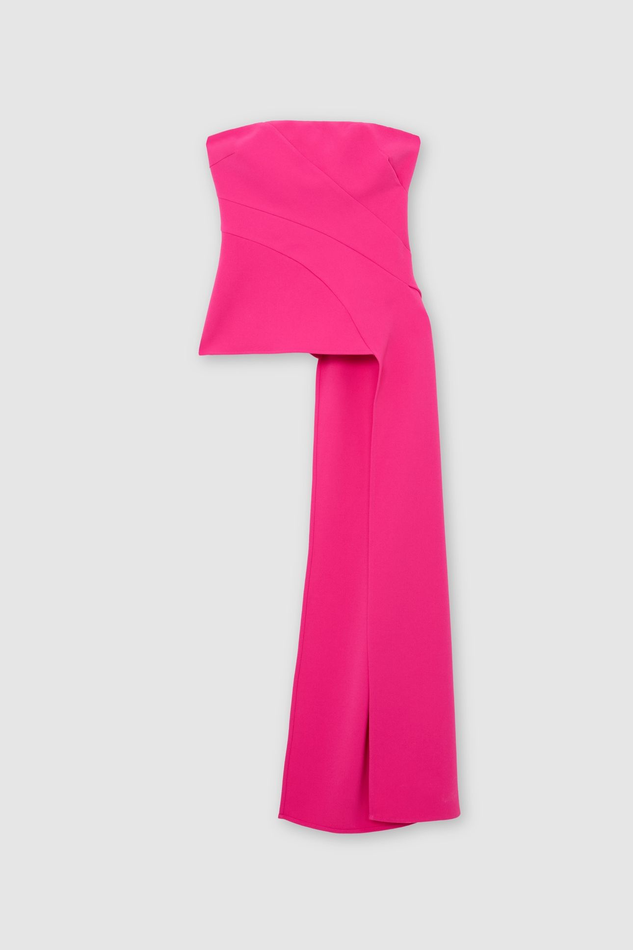 DRAPE OCCASION TOP BRIGHT PINK 4