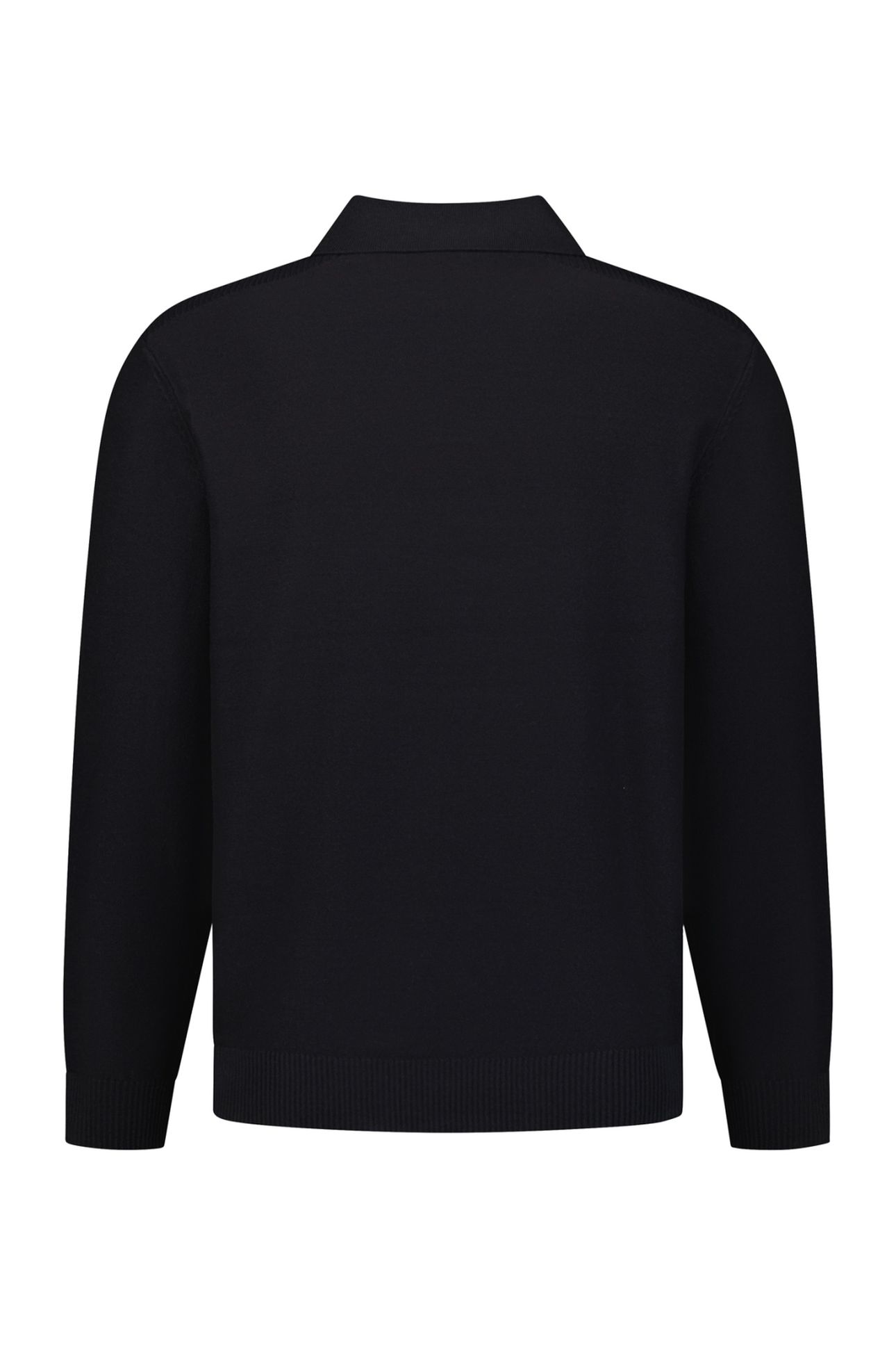 PULLOVER V-COLLAR SHOULDER DETAIL BLACK 5