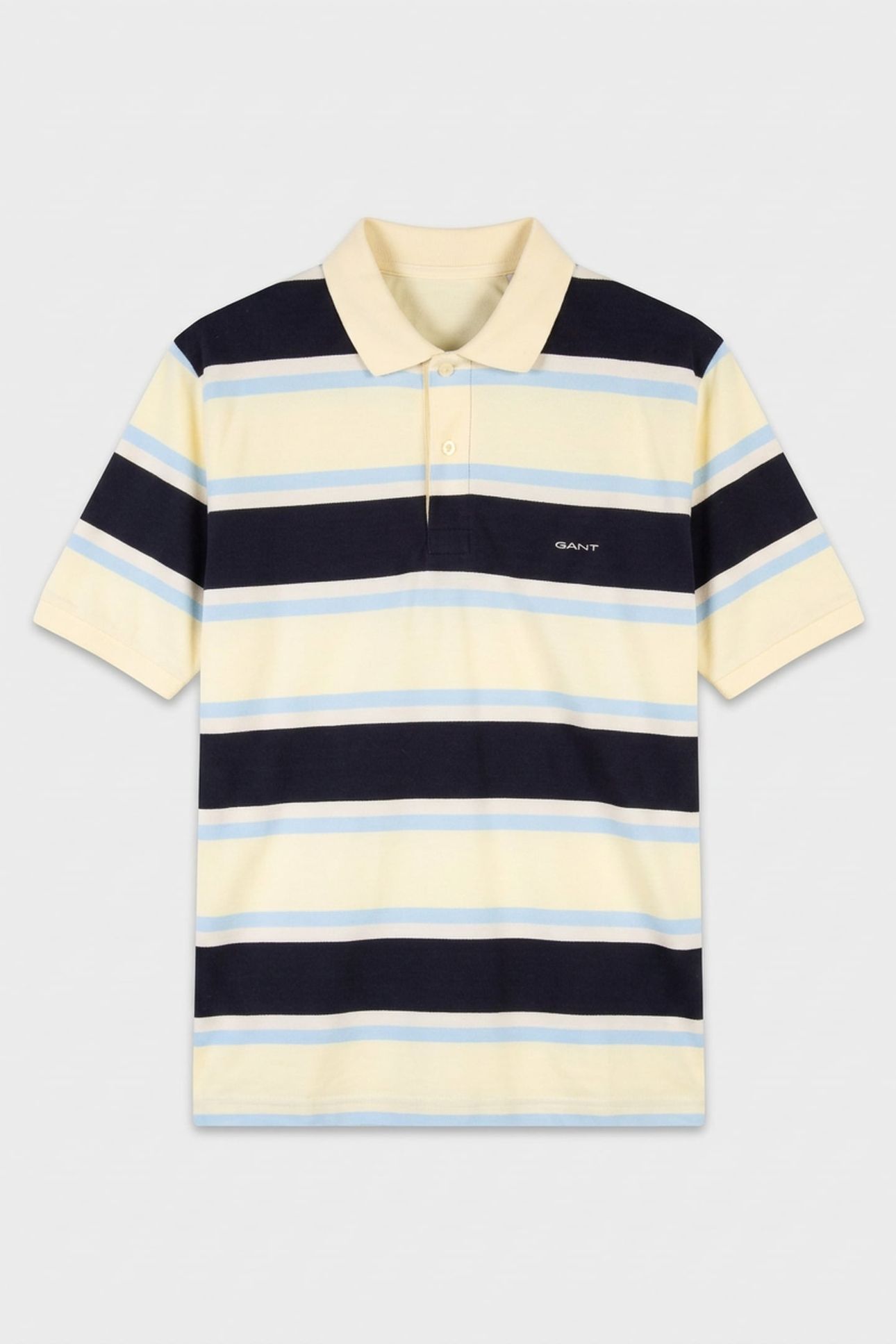 MULTISTRIPE SS POLO VANILLA YELLOW 3