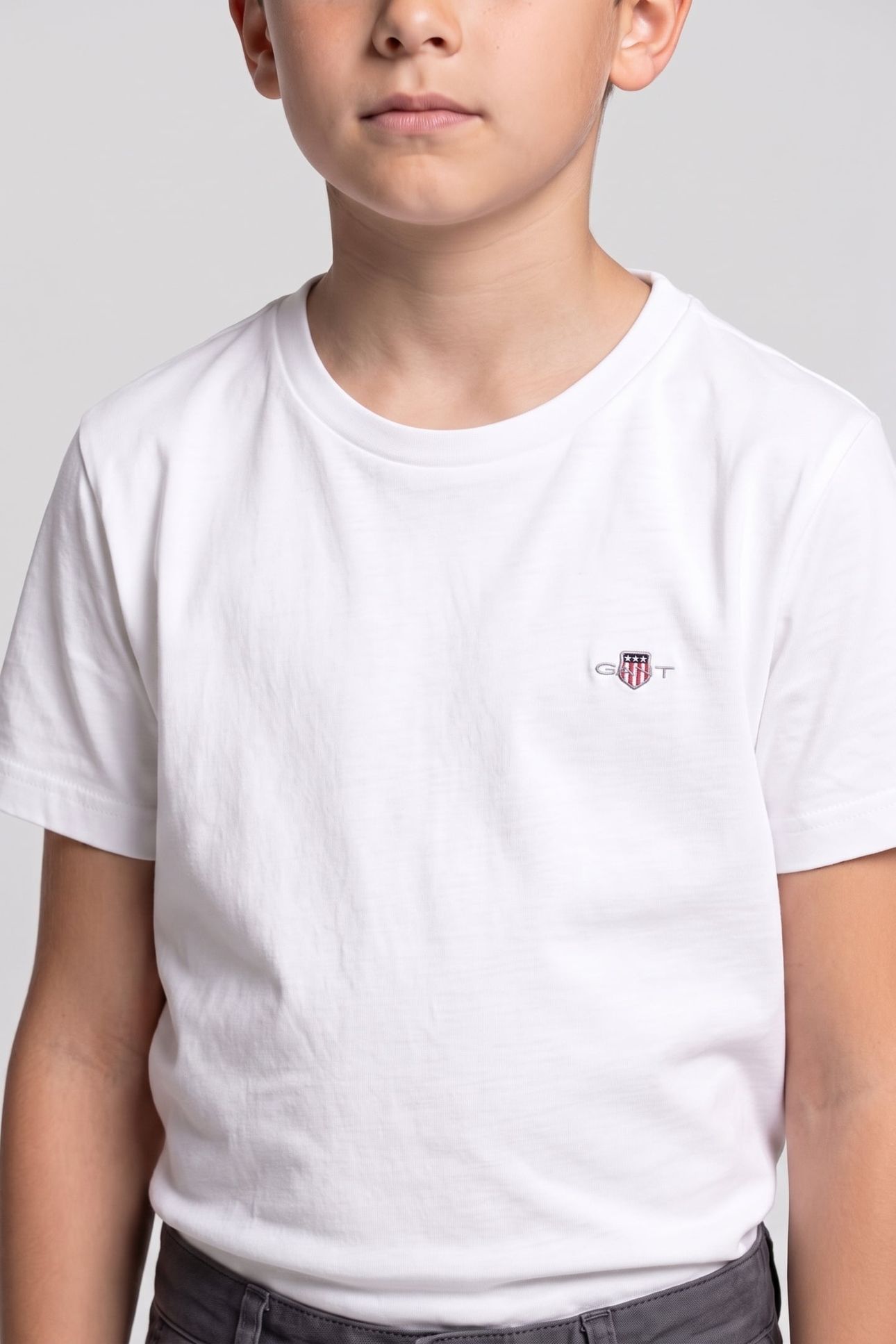 TEEN UNISEX C-NECK T-SHIRT 2-PACK NAVY/WHITE 4