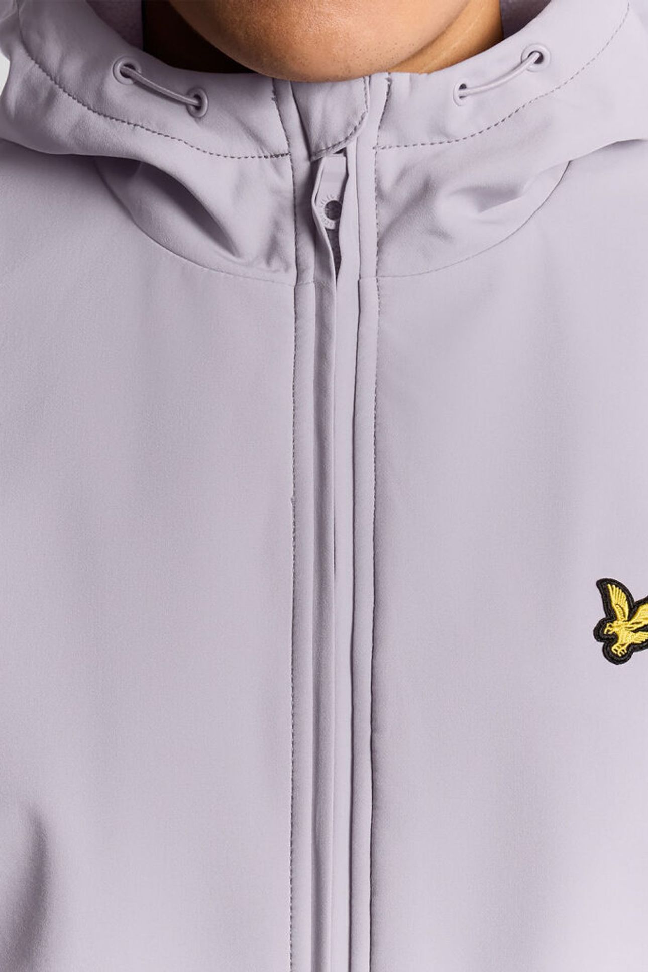 FLEECE BACK SOFTSHELL JACKET ASH LILAC 5