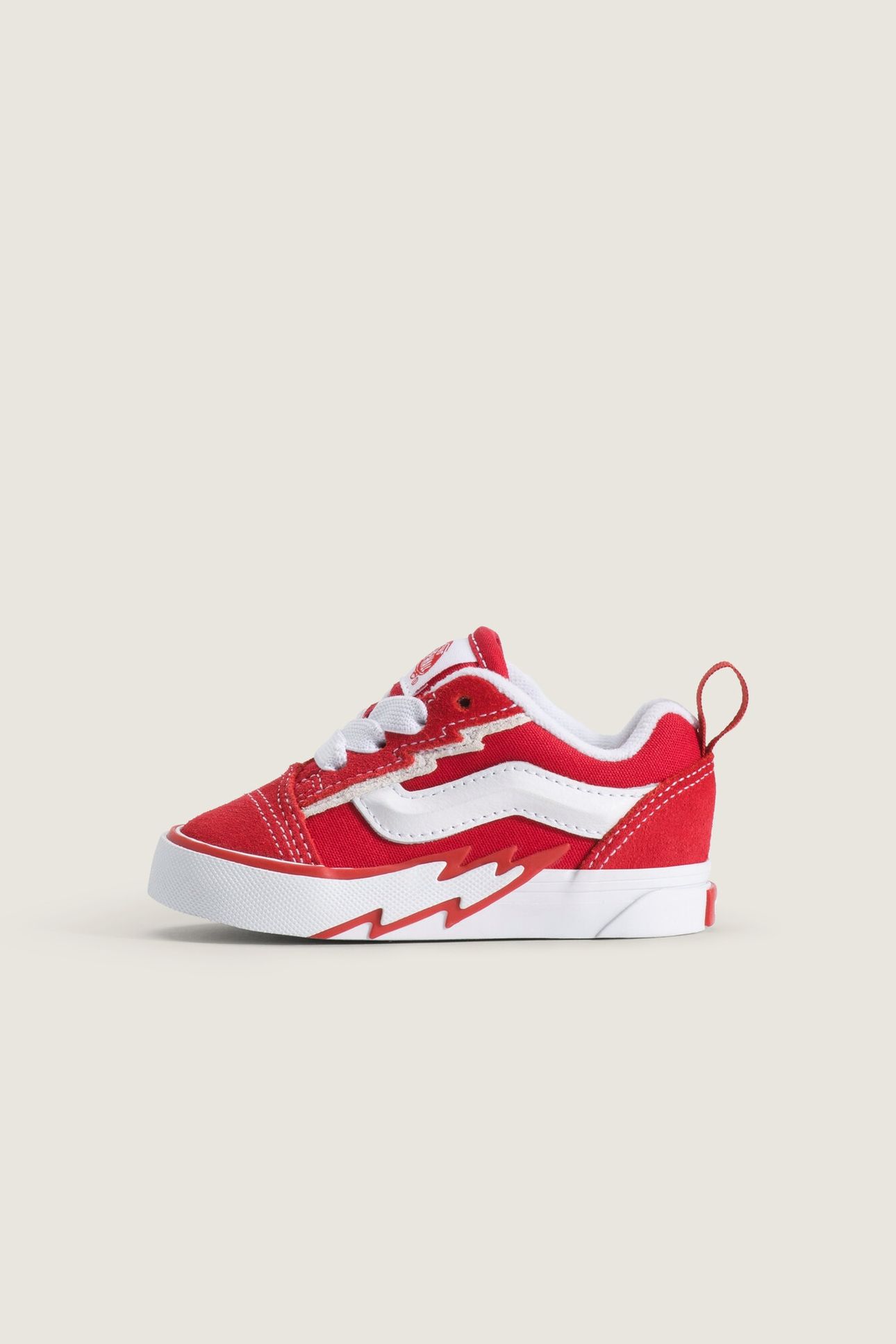 TODDLER KNU SKOOL ELASTIC LACE BOLT RACING RED 2