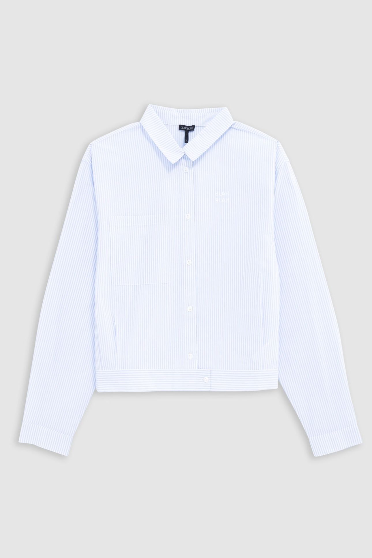 BLUE STRIPED SHIRT SPIRIT JACKET GIRL 1