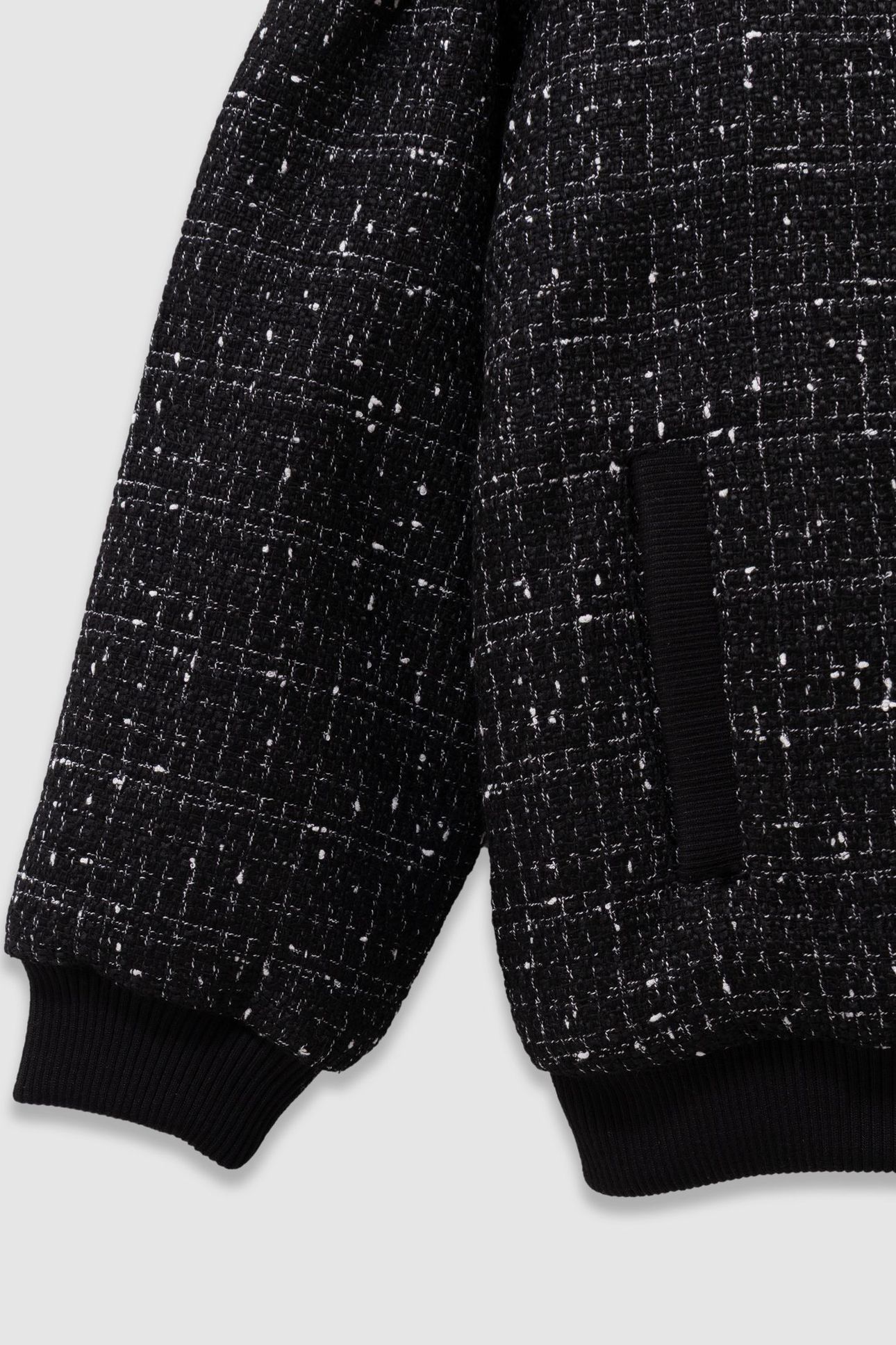 GIRLS’ BLACK TWEED-LOOK JACKET 7