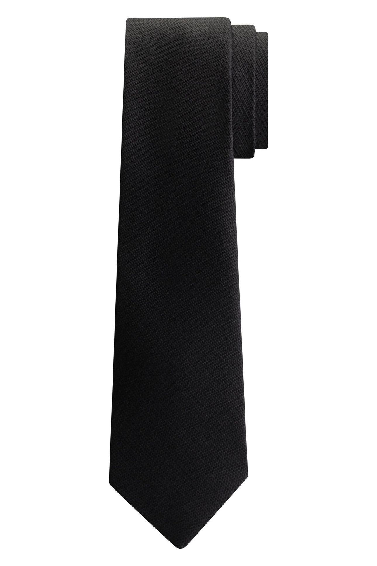 TONAL STRUCTURE SILK TIE BLACK 1
