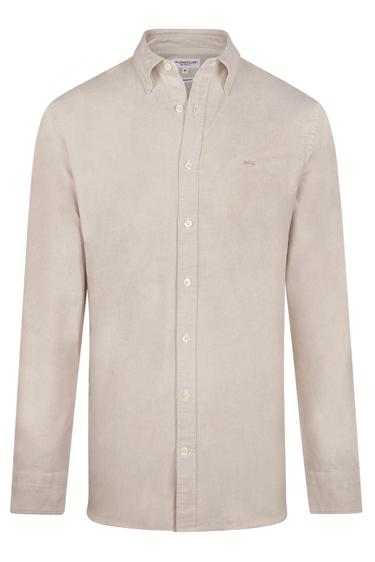 OXFORD STRETCH SHIRT SAND 1