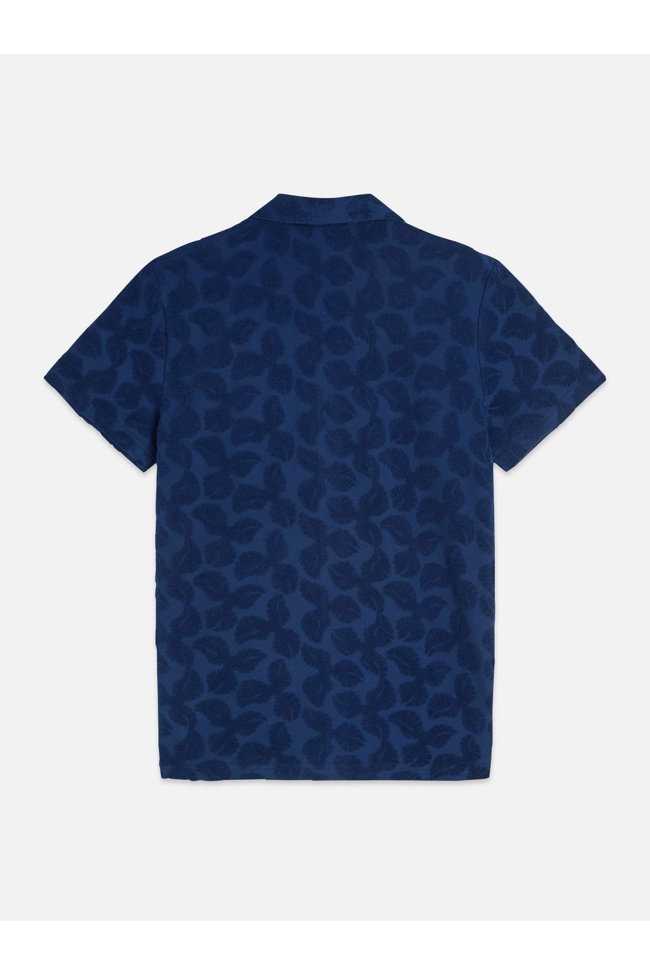 TERRY JACQUARD REGULARFIT SHORTSLEEVED SHIRT NAVY 2