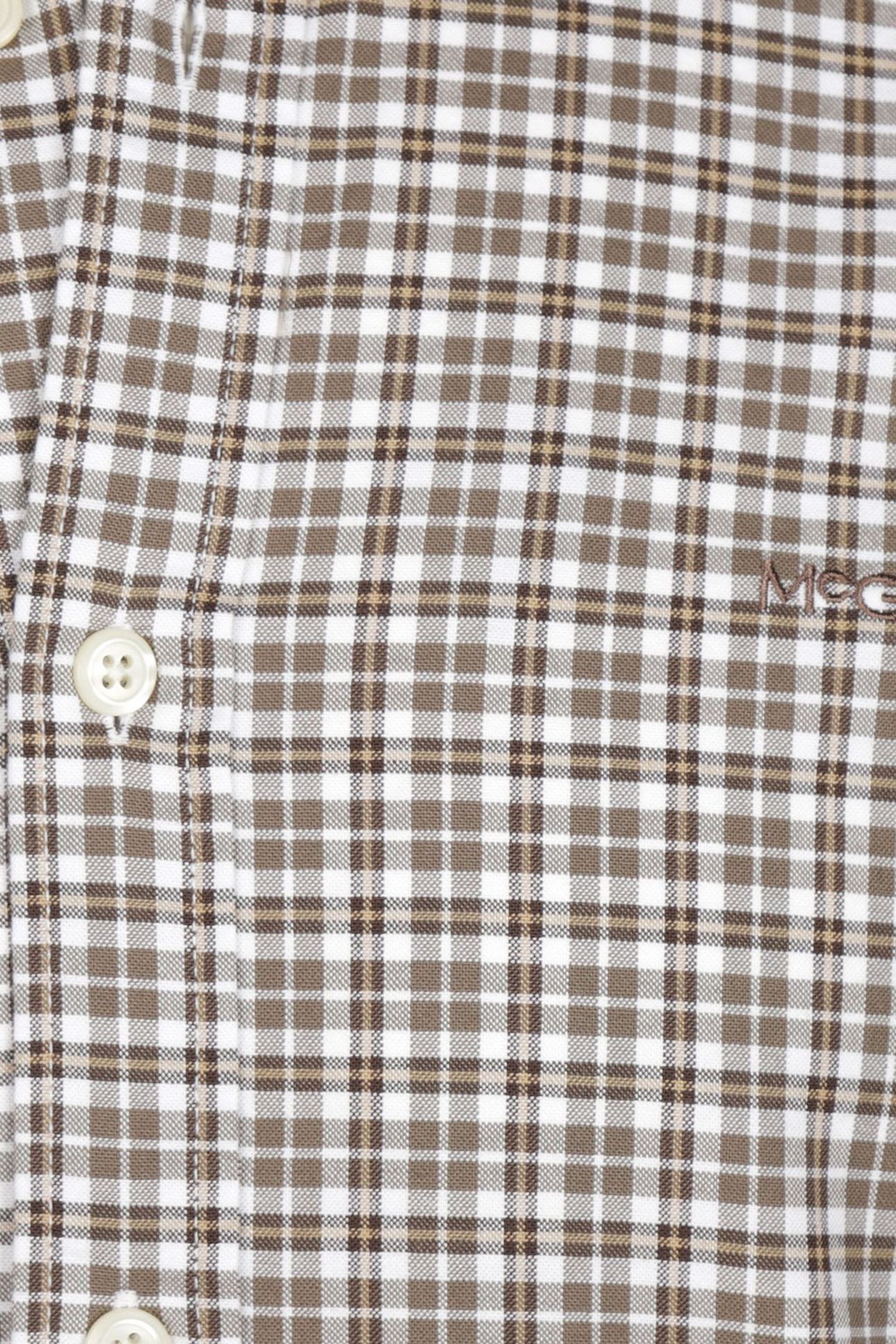 STRETCH OXFORD CHECK SHIRT CHOCOLATE BROWN 7