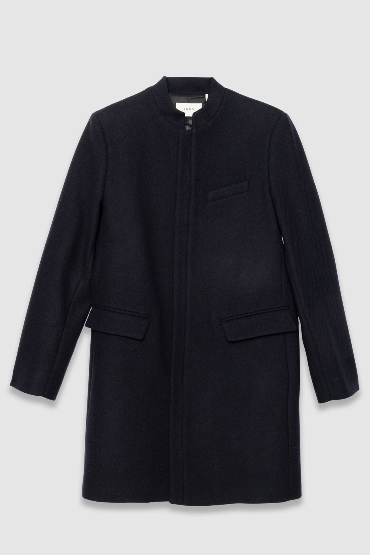 NAVY ZIPPED OFFICER COAT 4