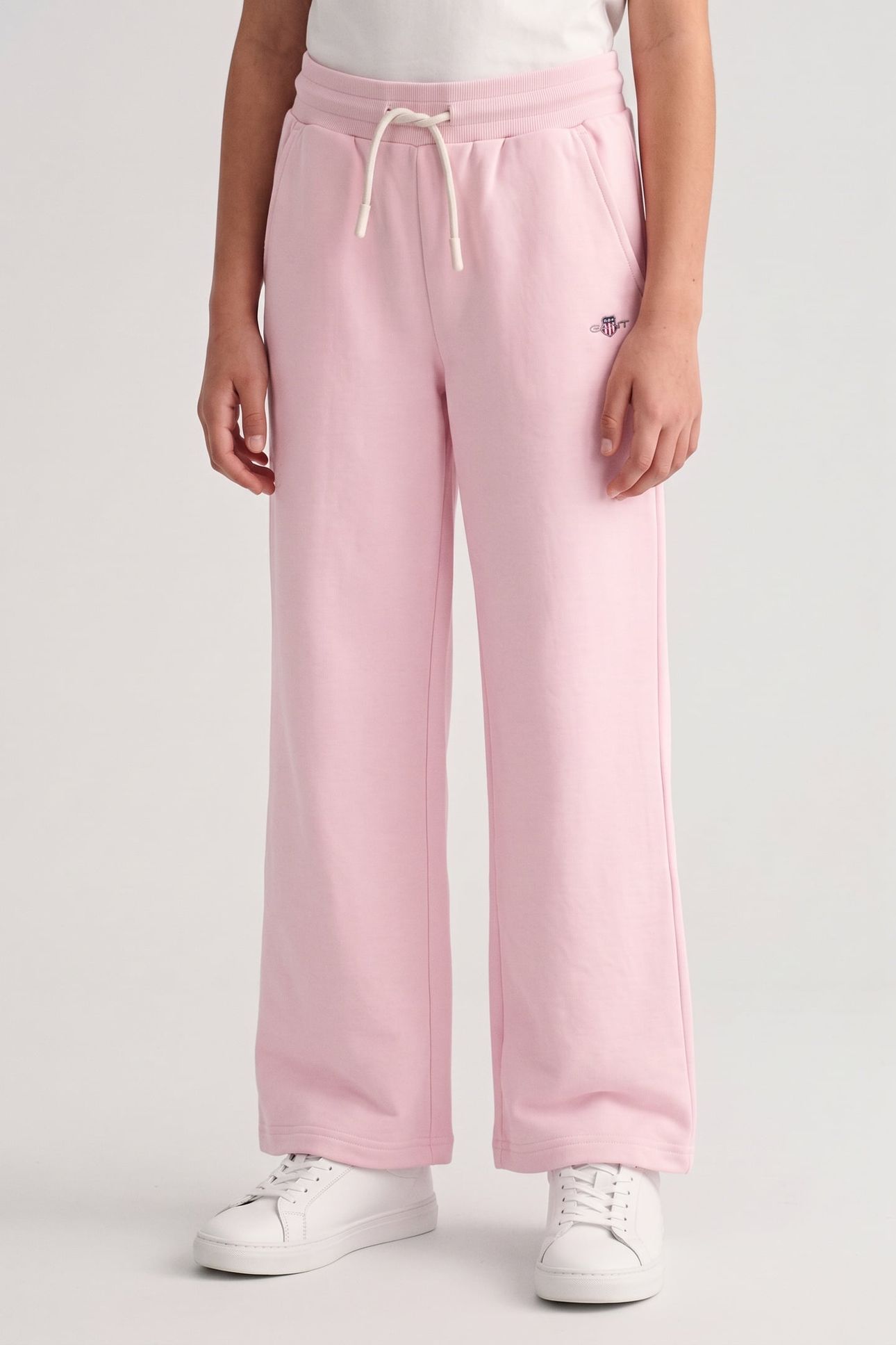 KIDS GIRLS SHIELD STRAIGHT LEG SWEATPANTS LIGHT PINK 1