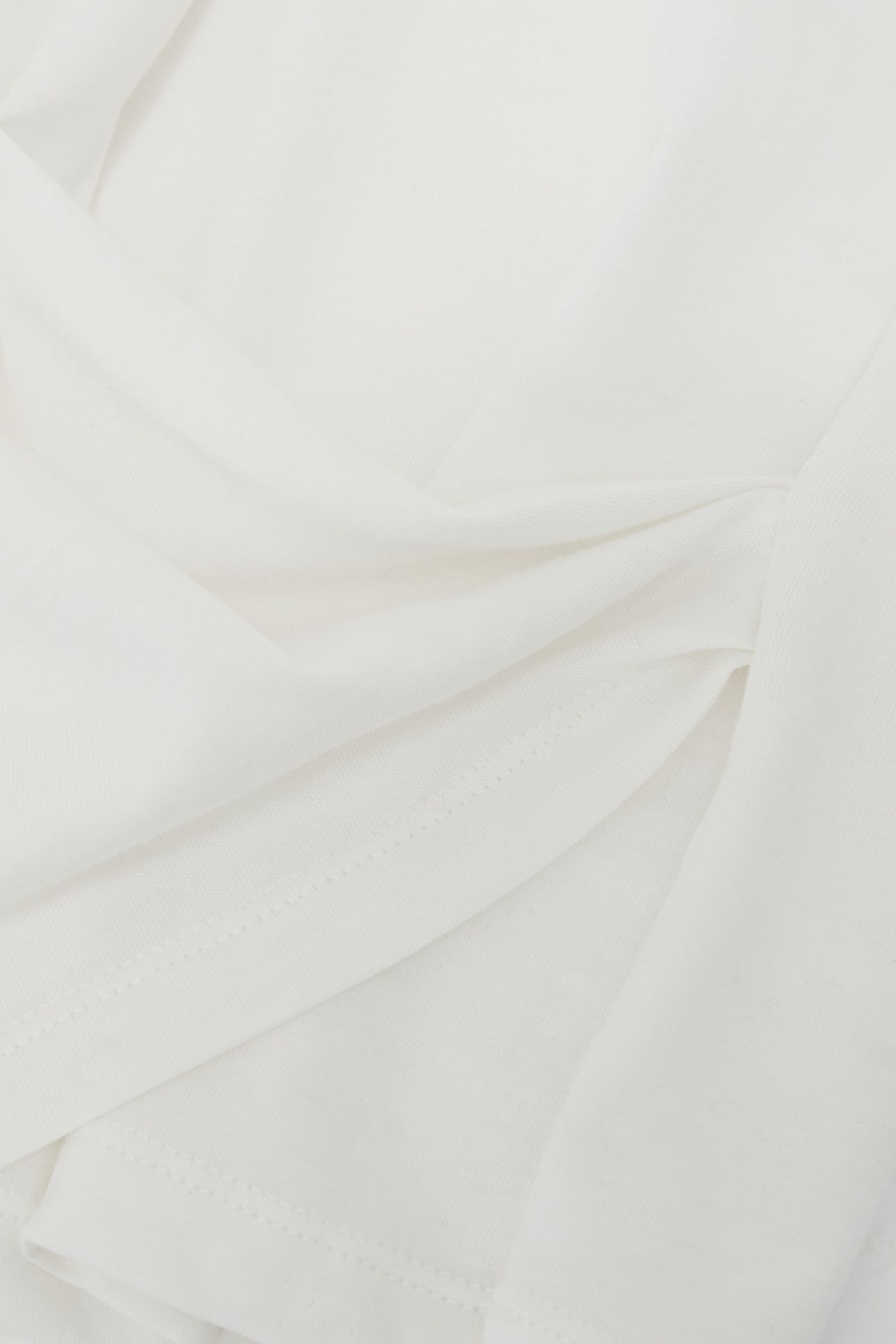 DRAPE CREW NECK T-SHIRT WHITE 6