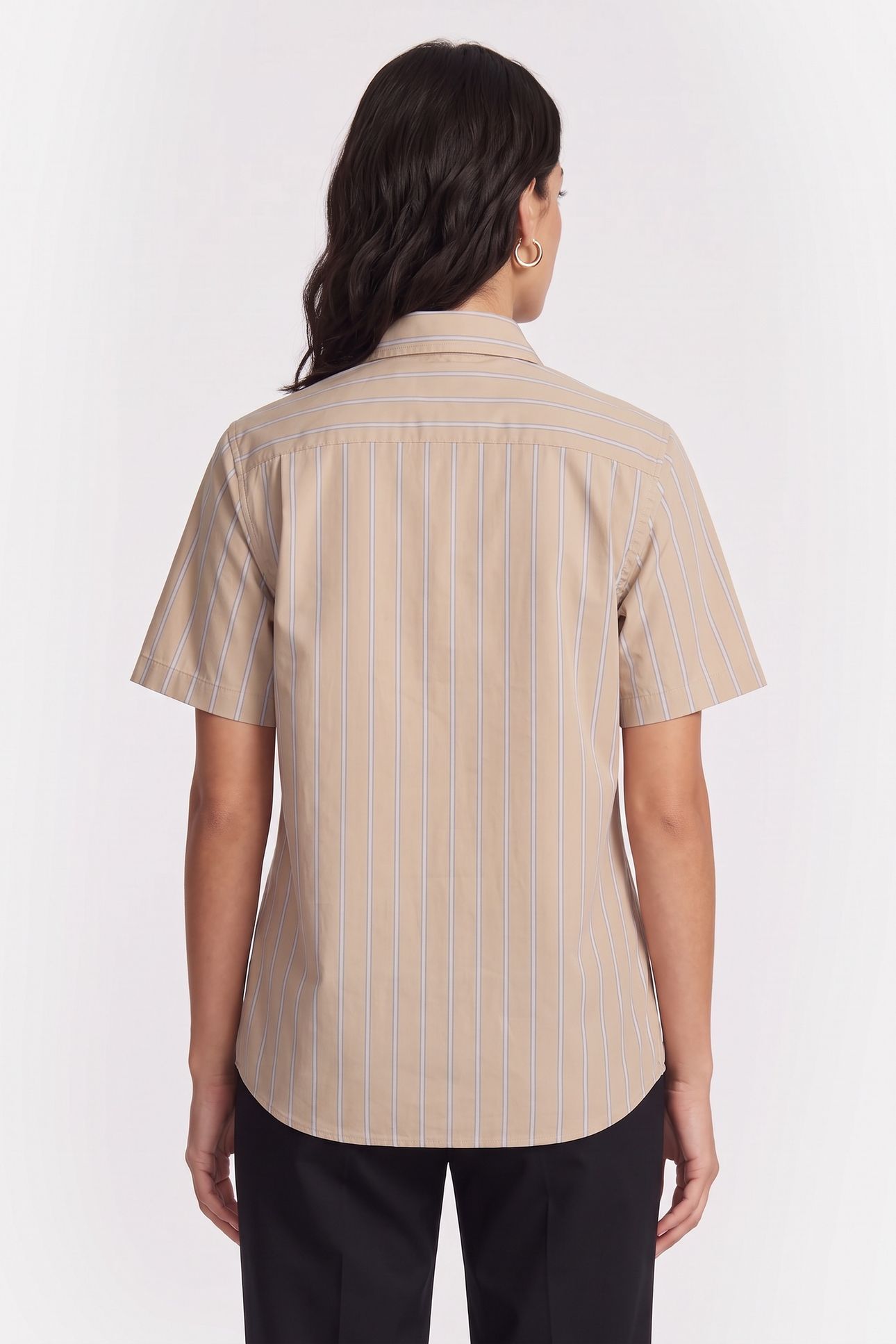 UNISEX SHIRT SHORT SLEEVE BEIGE 2