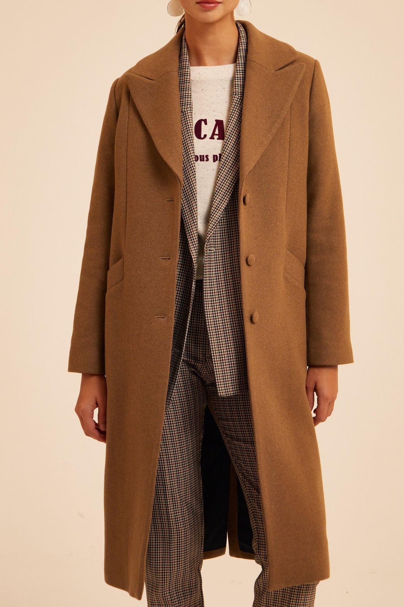 CAMEL LONG COAT 1