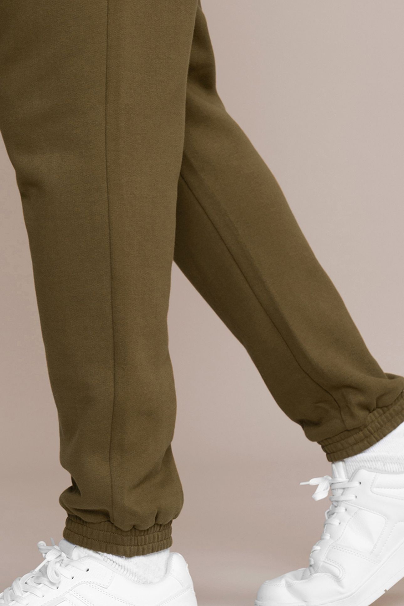 SLIM SWEAT PANTS OLIVE 5