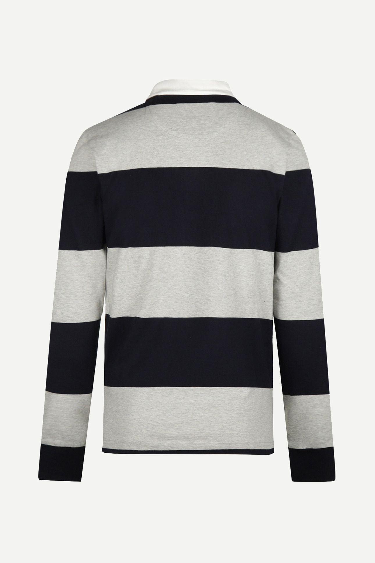 TWO STRIPE RUGBY MEDIUM GREY MELANGE 2