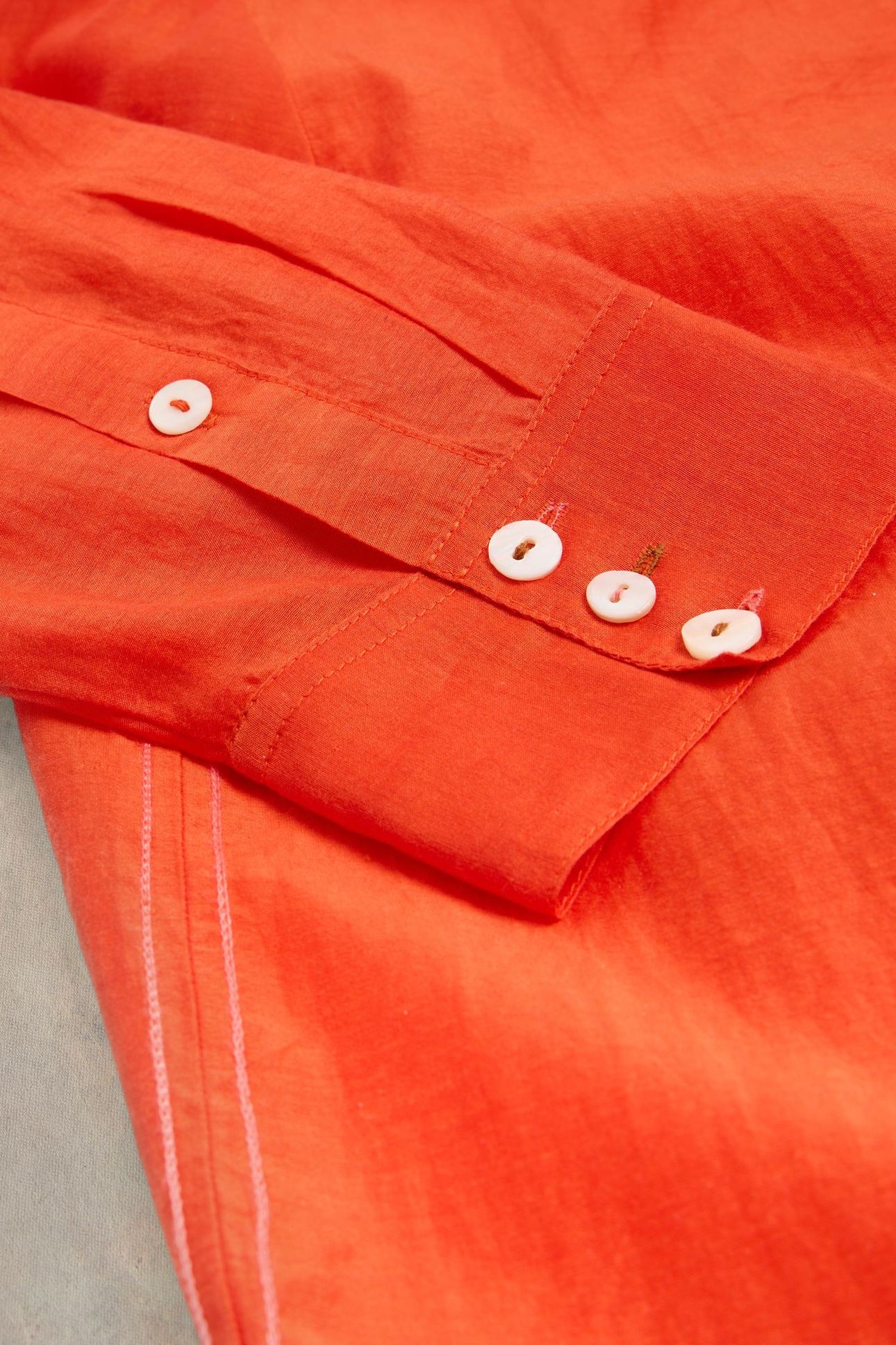 DELILAH COTTON SILK SHIRT BRT ORANGE 5