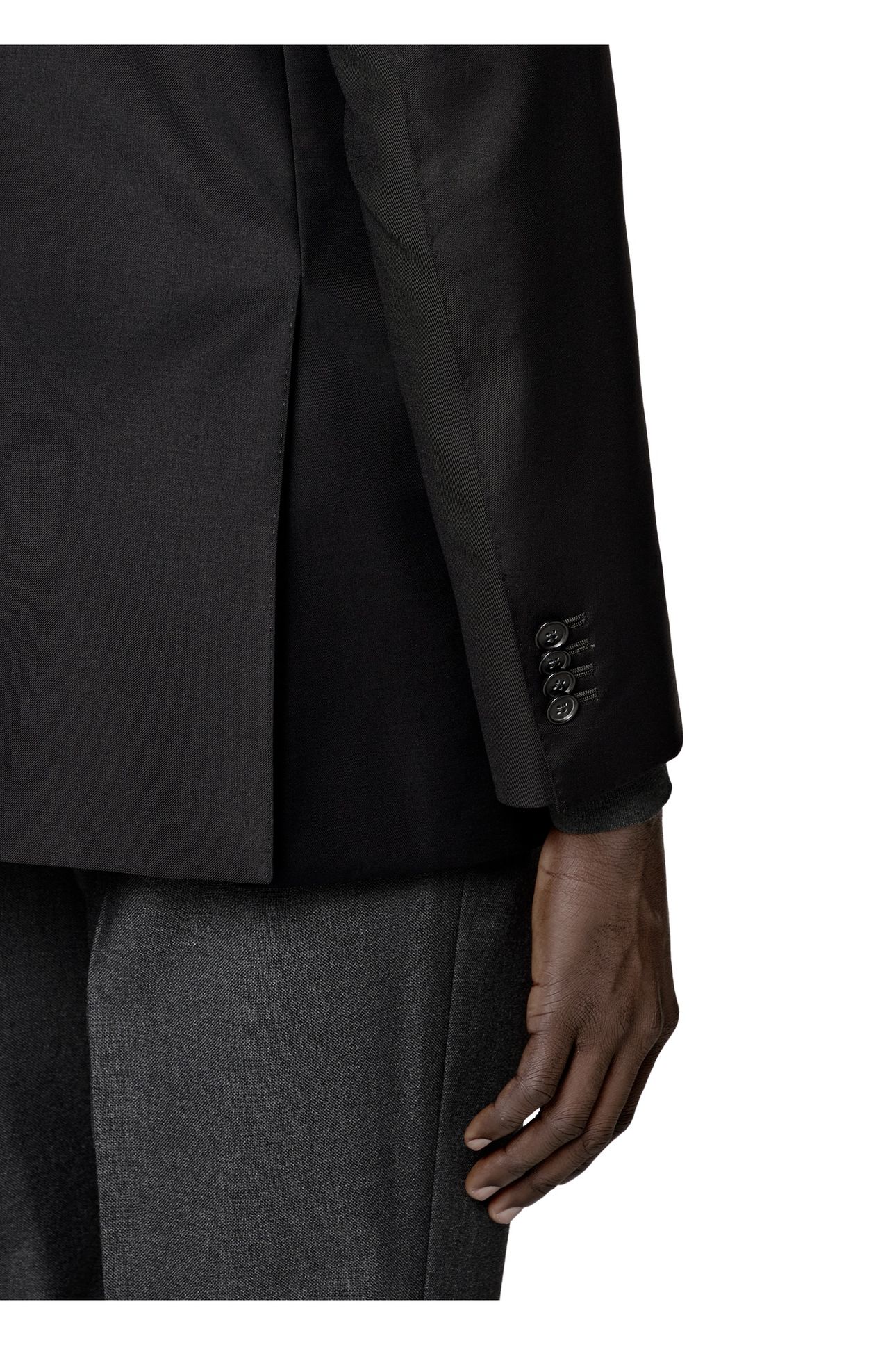JACKET BLACK PURE WOOL S110 BLACK 6