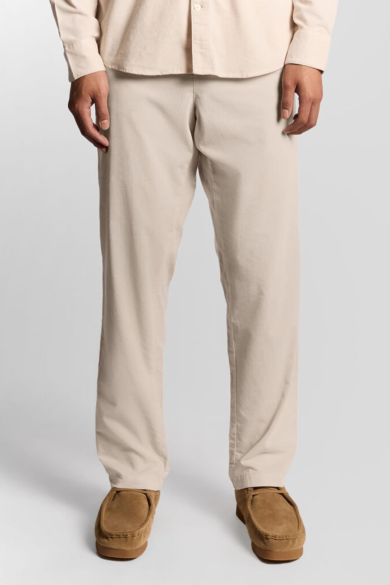 CORDUROY TROUSERS PUTTY 1