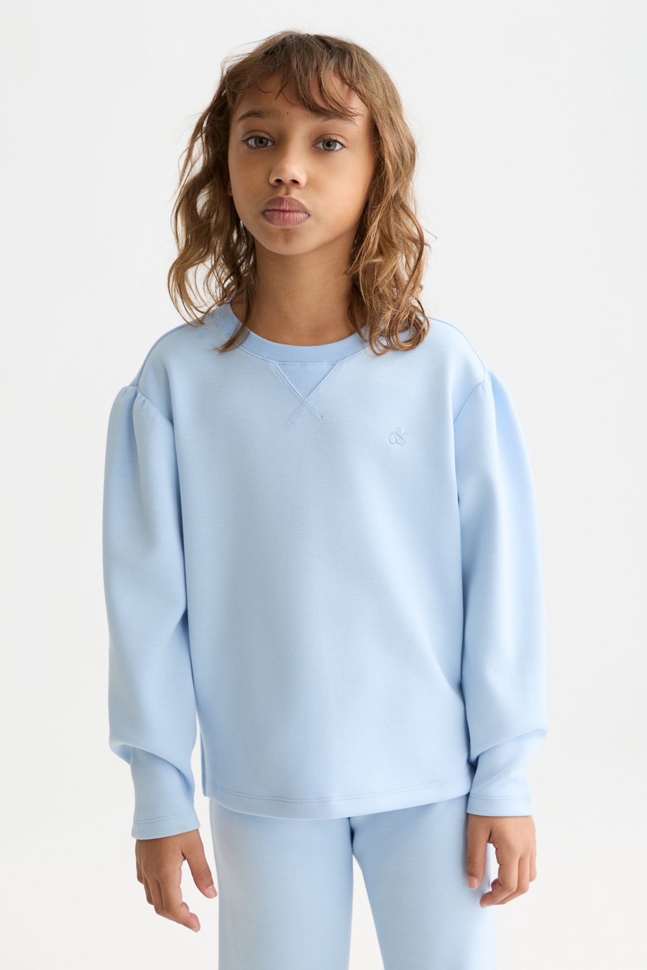 GIRLS SEASONAL CORE VISCOSEBLEND RELAXEDFIT SWEATSHIRT NAVY 1
