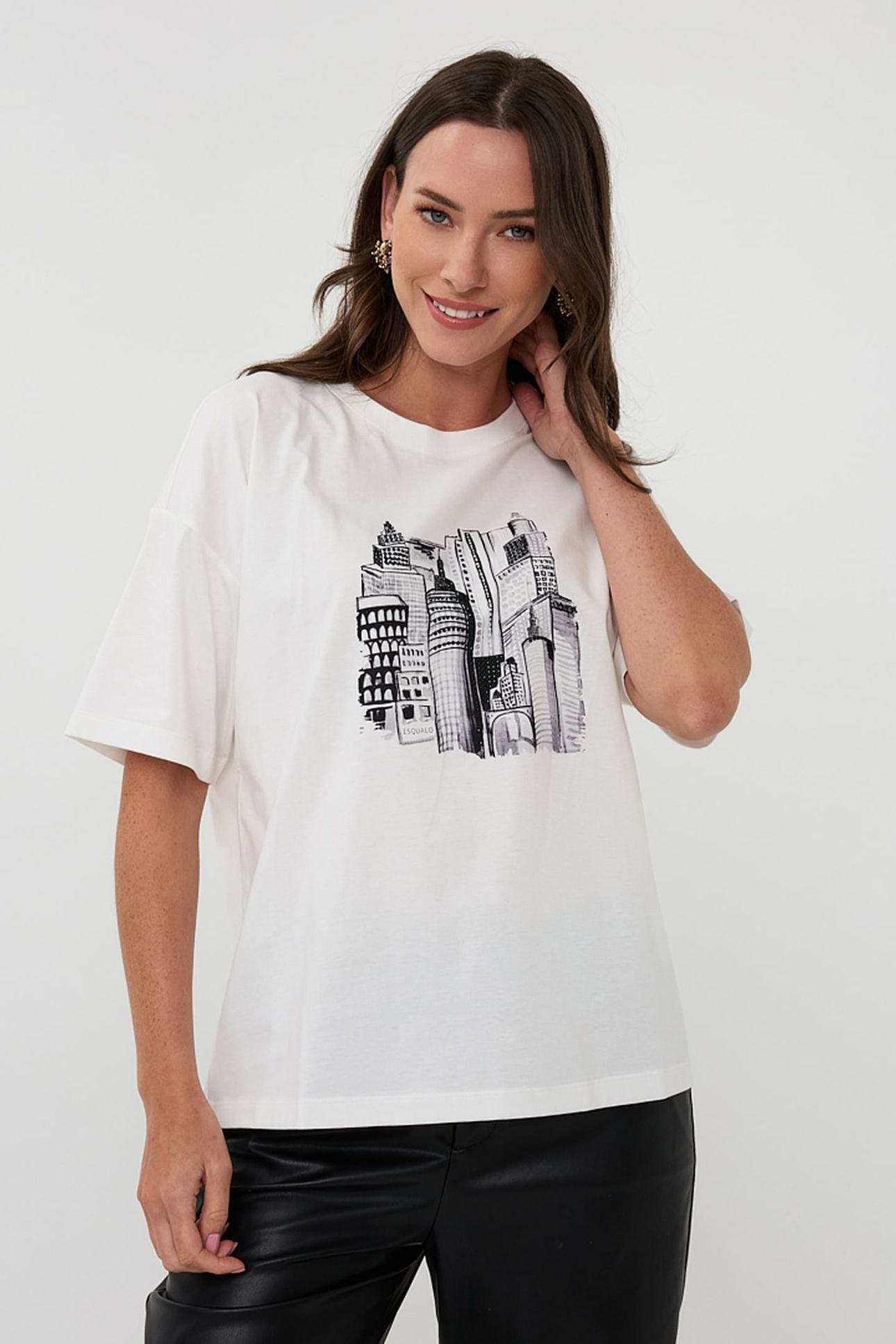 T-SHIRT SKYLINE OFF WHITE 2
