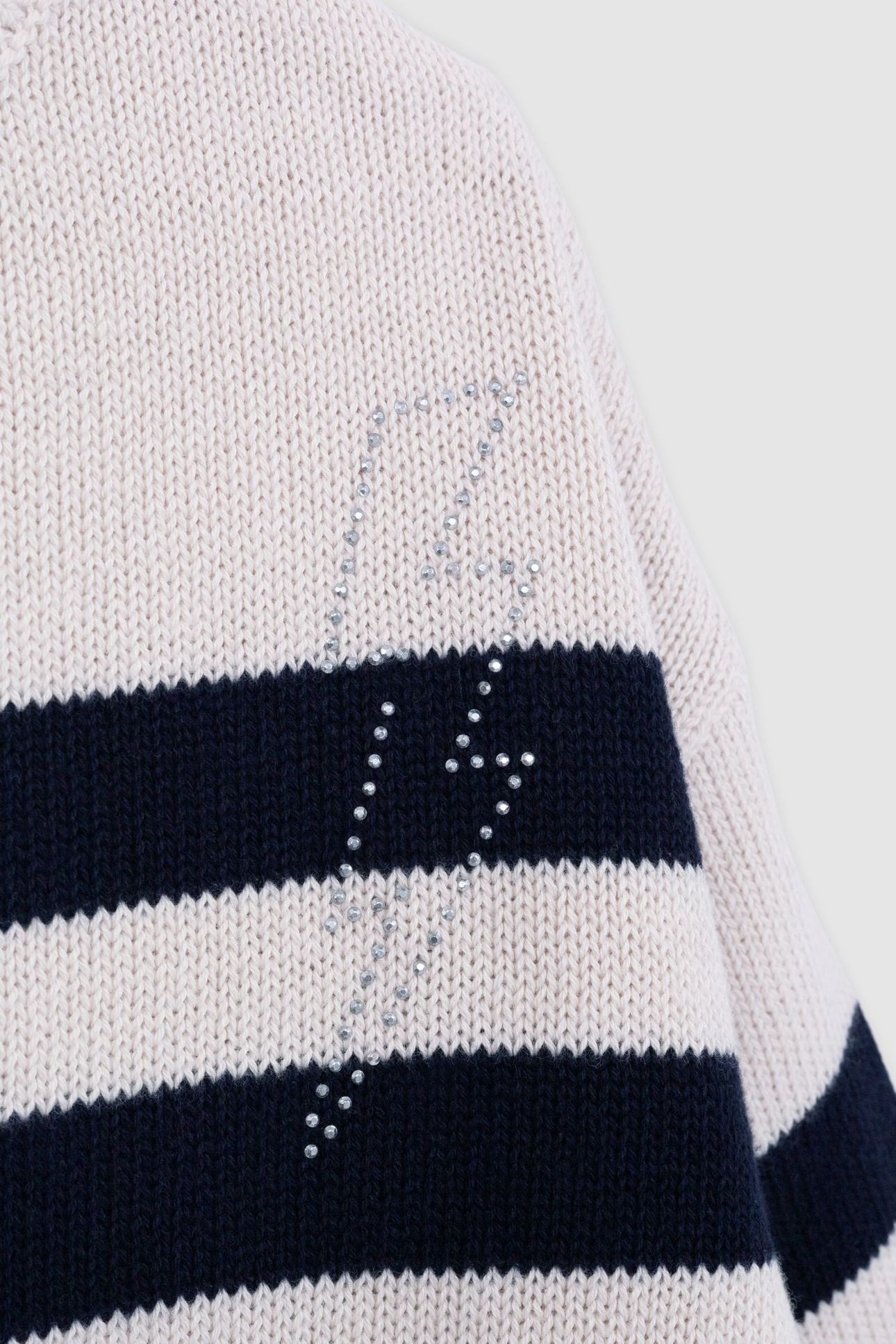 GIRL’S ORGANIC SAILOR-STRIPE SWEATER, DIAMANTE LIGHTNING 5