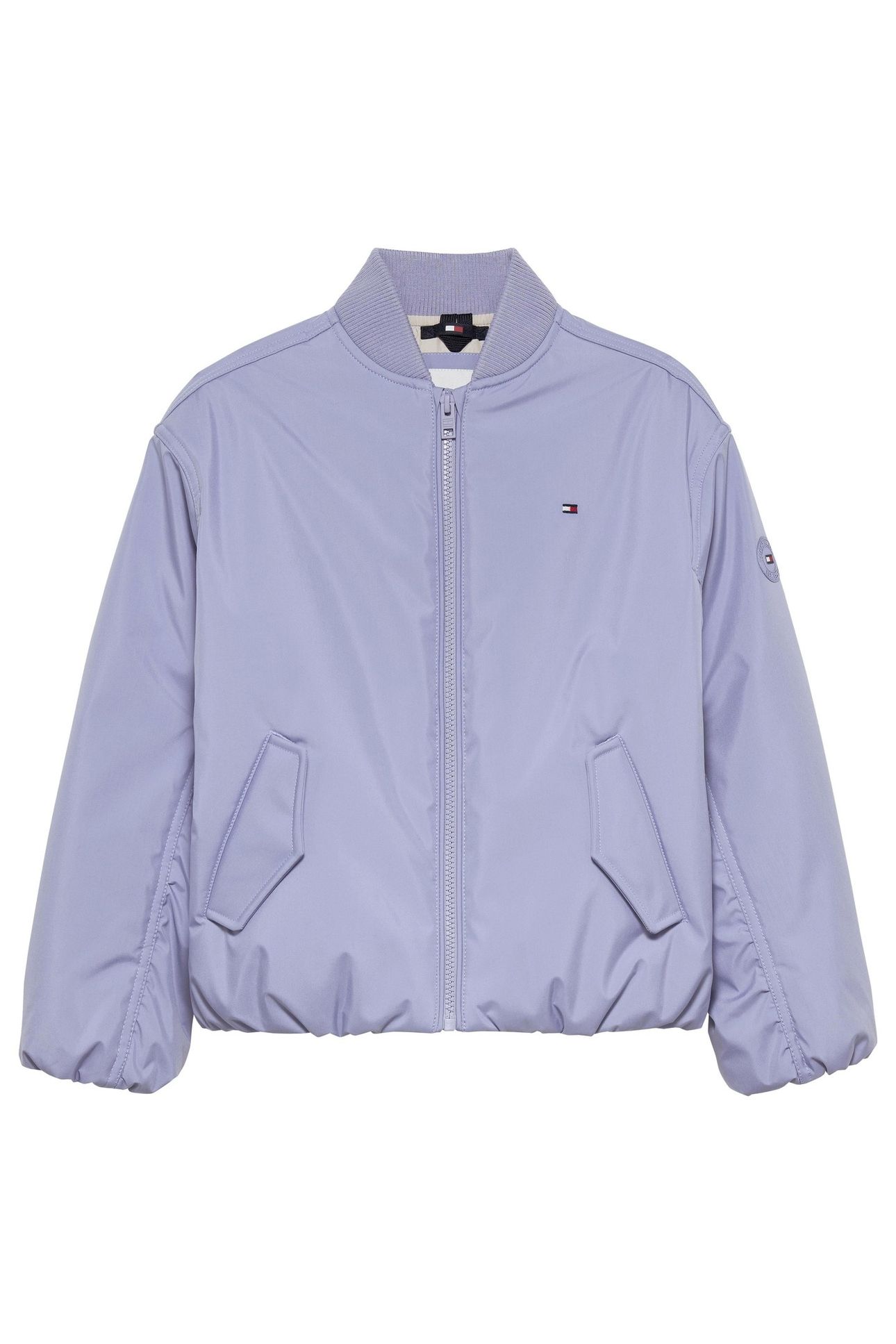 GIRLS PADDED BOMBER PERIWINKLE DUSK 1