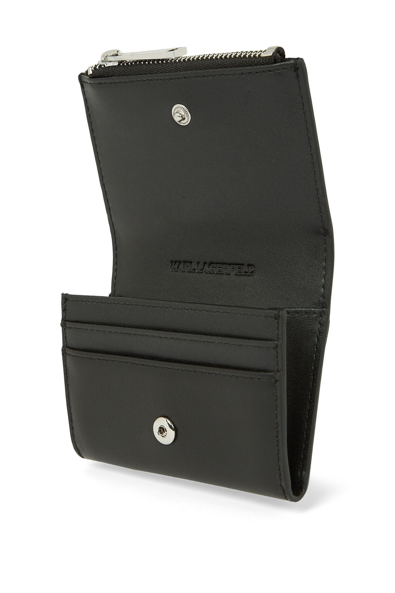 SIGNATURE LEATHER WALLET BLACK-NICKEL 2