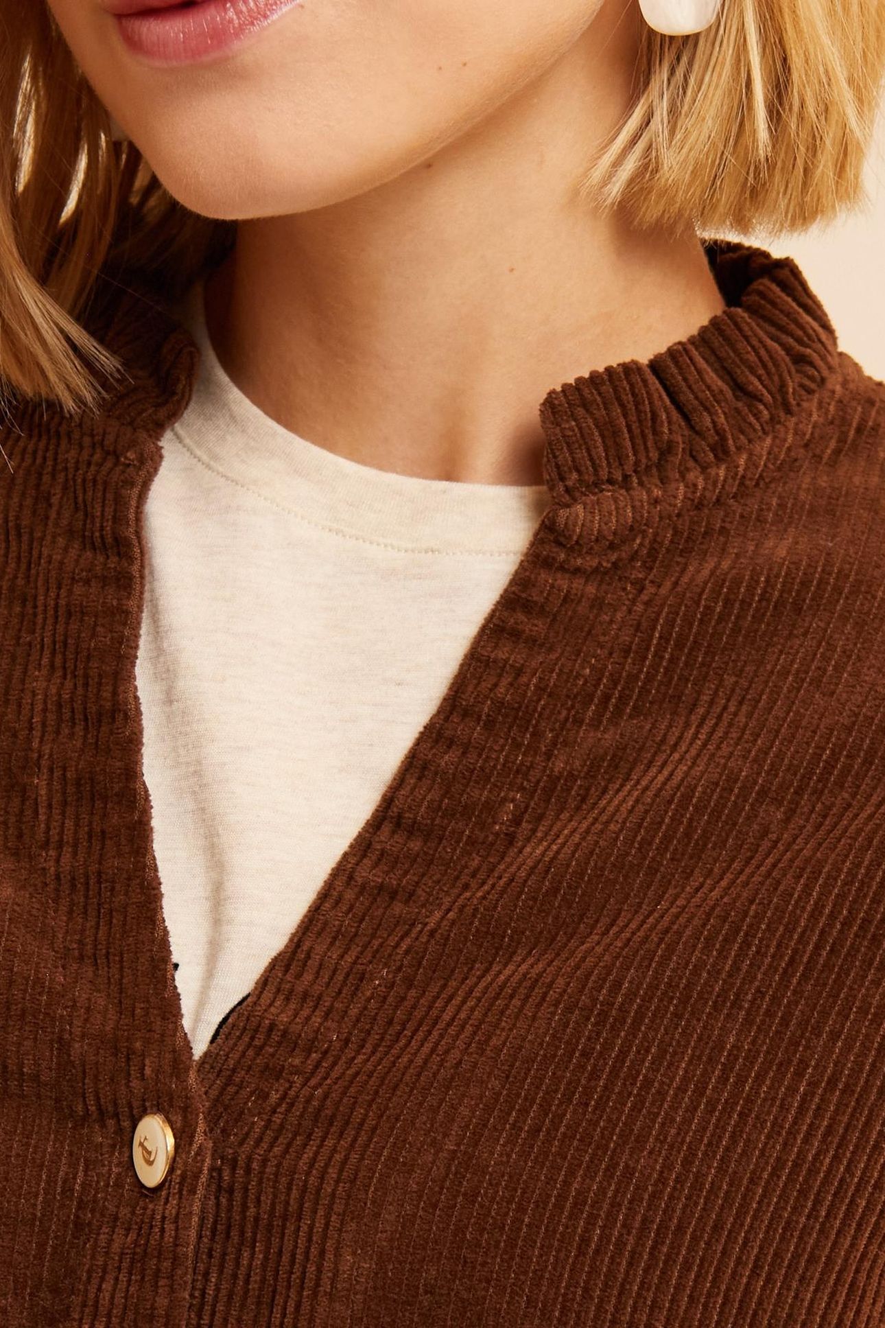 CAMEL CORDUROY DRESS 5