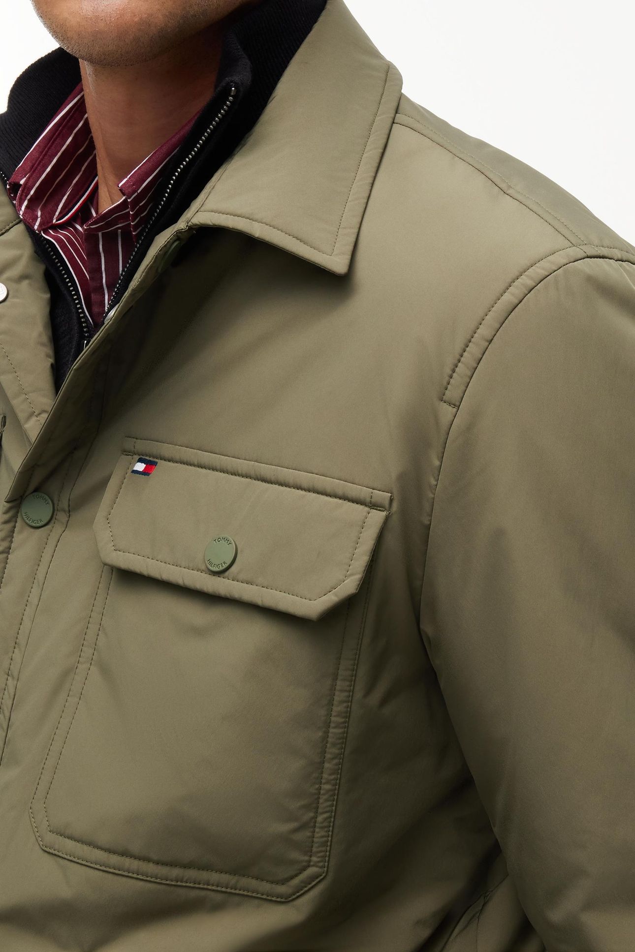 PACKABLE LIGHTWEIGHT SHIRT JACKET GREEN 5