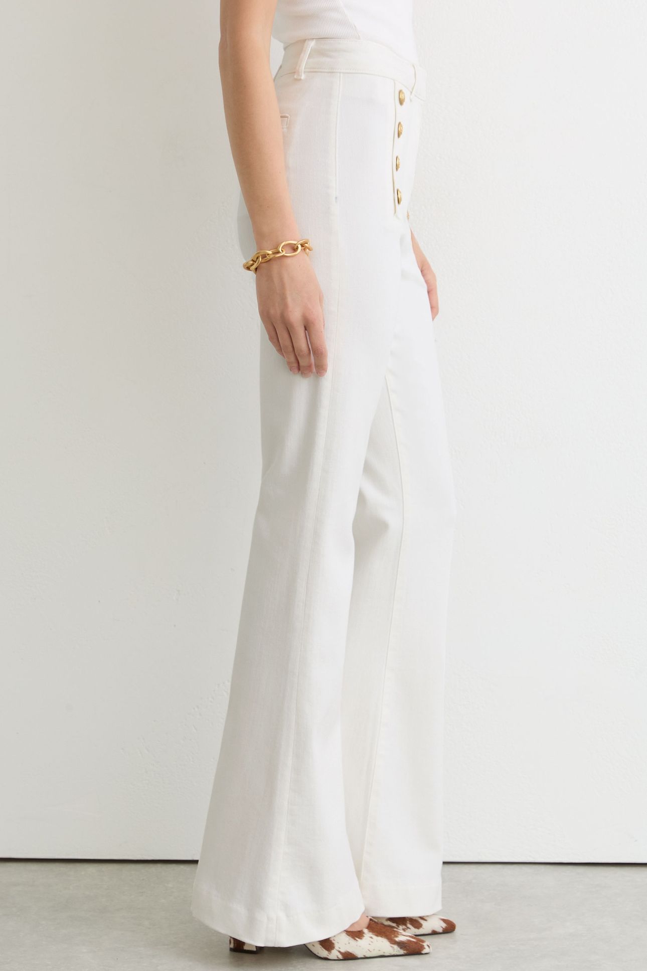 FLARE JEAN WHITE 7