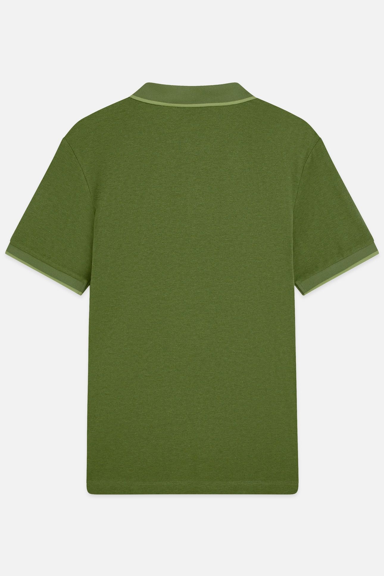 MELANGE CHEST LOGO REGULARFIT POLO DARK GREEN 2