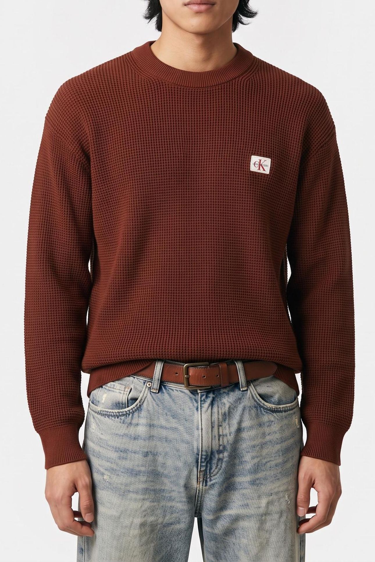 LS EZ COTTON WAFFLE CHERRY MAHOGANY 1