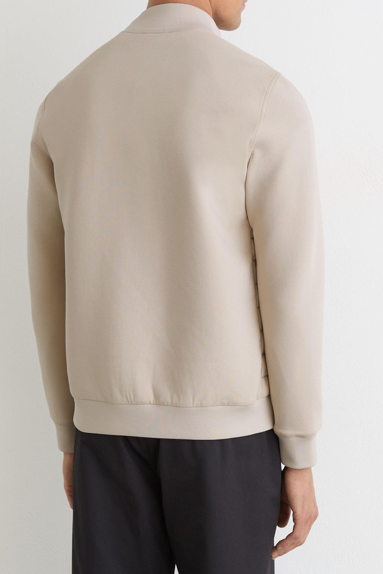 LS QUILTED HYBRID JACKET LIGHT STONE 3